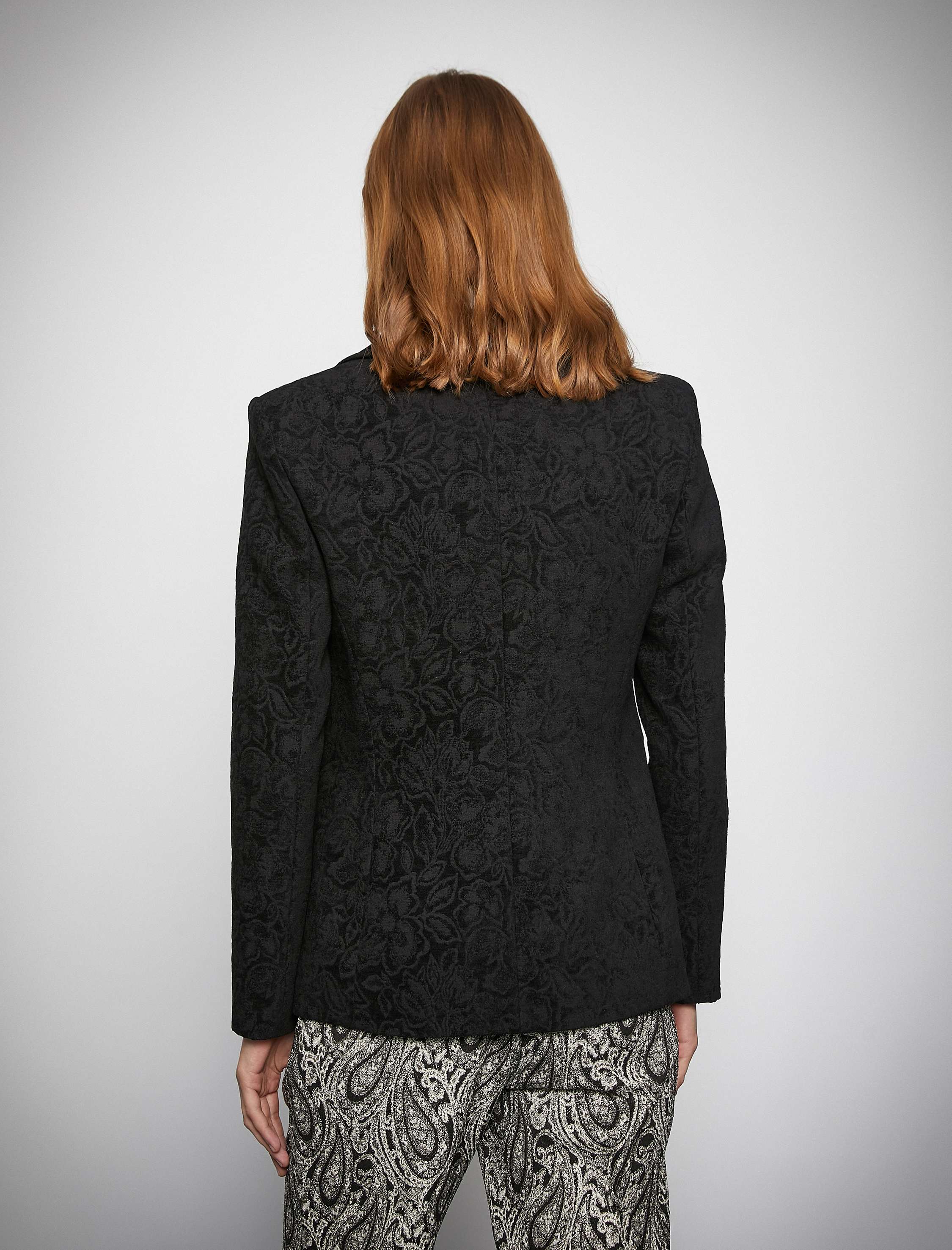   Melis Ağazat X Koton - Jakarlı Cep Detaylı Blazer Ceket