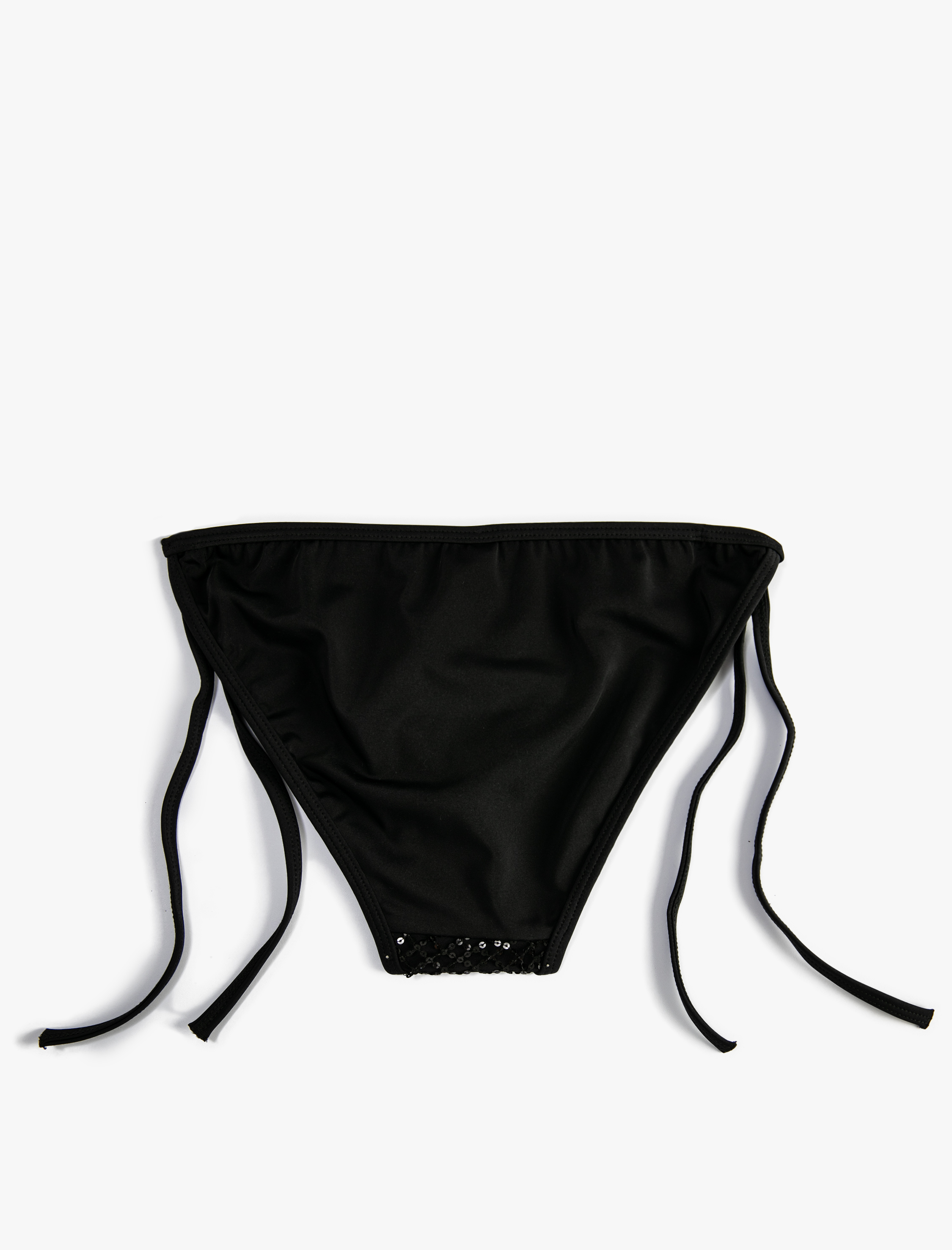   Brazilian Bikini Altı Payetli Yanları Bağlamalı Boncuklu