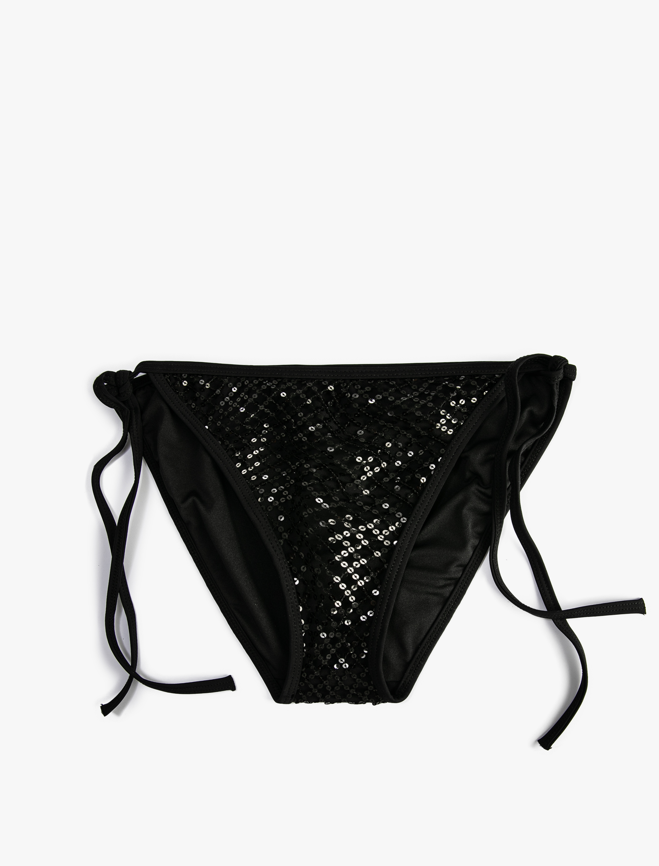   Brazilian Bikini Altı Payetli Yanları Bağlamalı Boncuklu