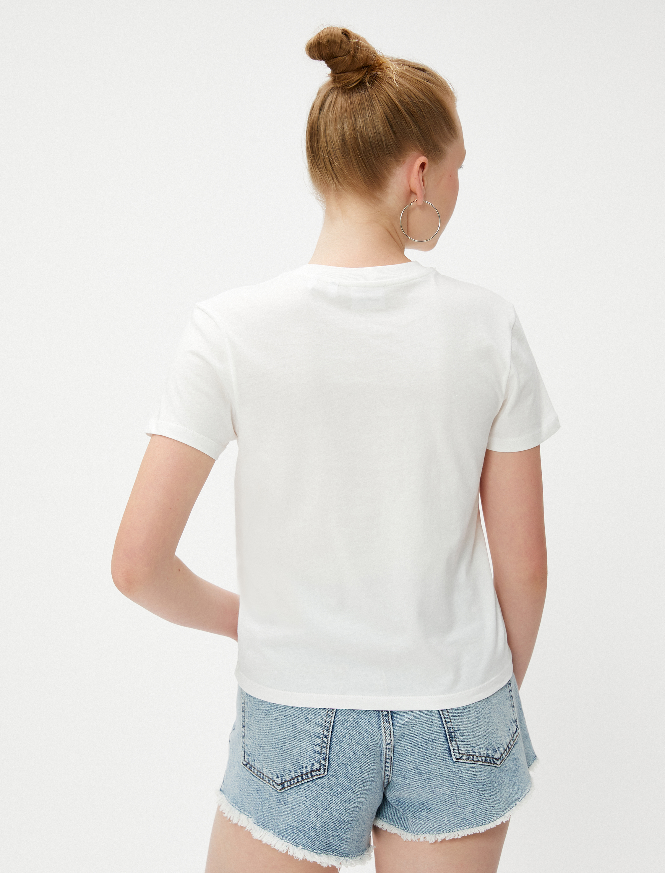   Power Puff Girls Tişört Baskılı Lisanslı Kısa Kollu Bisiklet Yaka