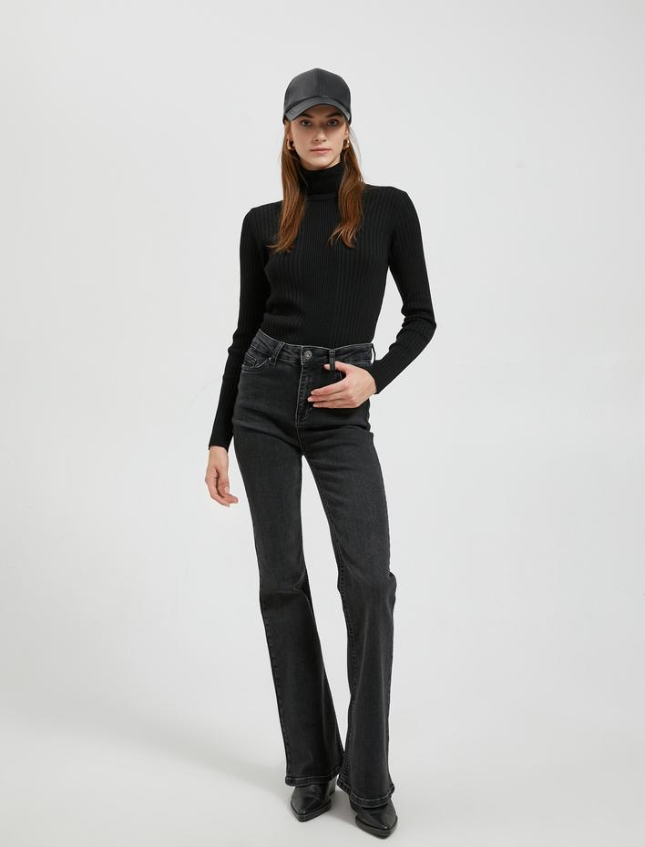  Ribanalı Triko Kazak Balıkçı Yaka