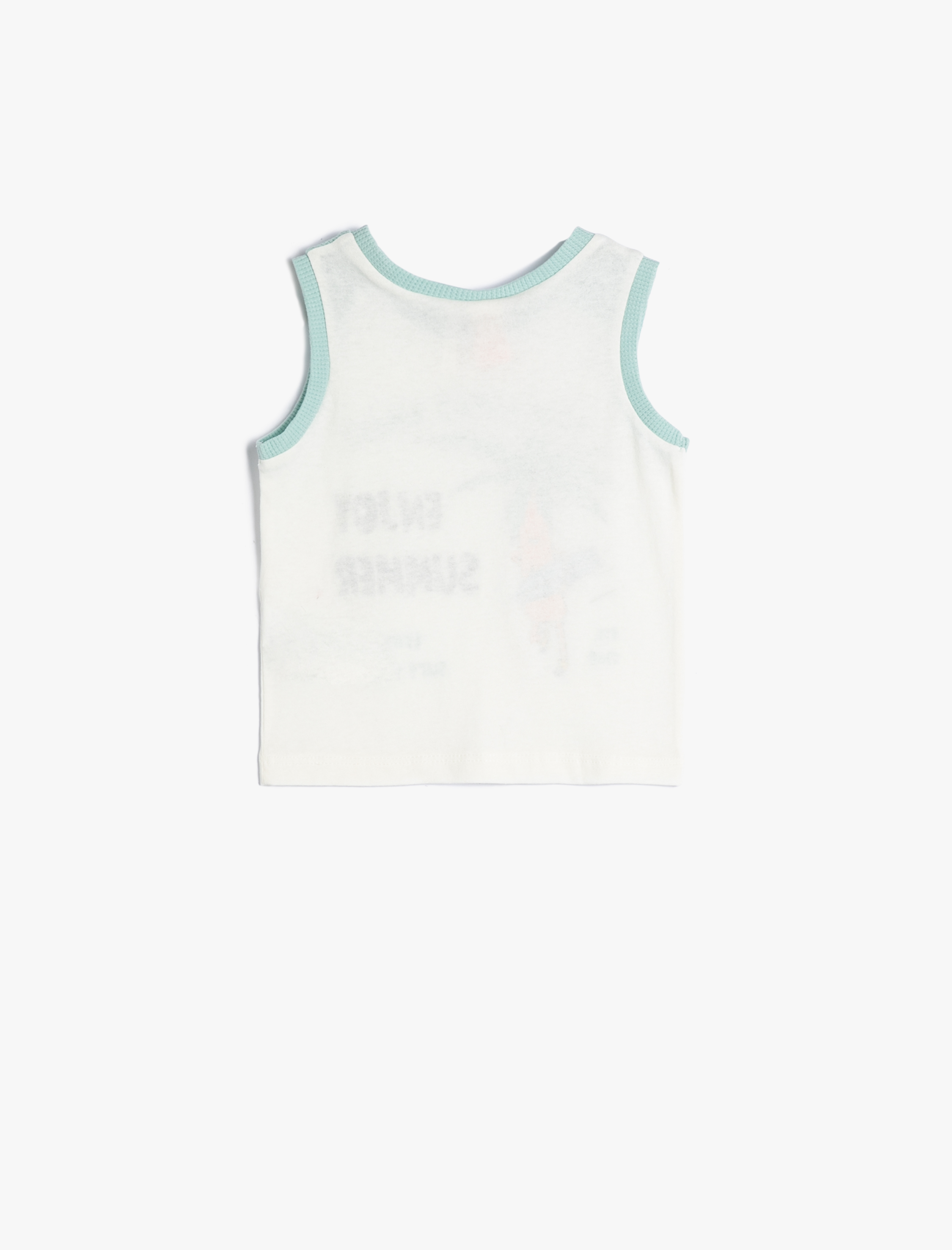  Erkek Bebek Atlet Pamuklu Baskılı Yuvarlak Yaka