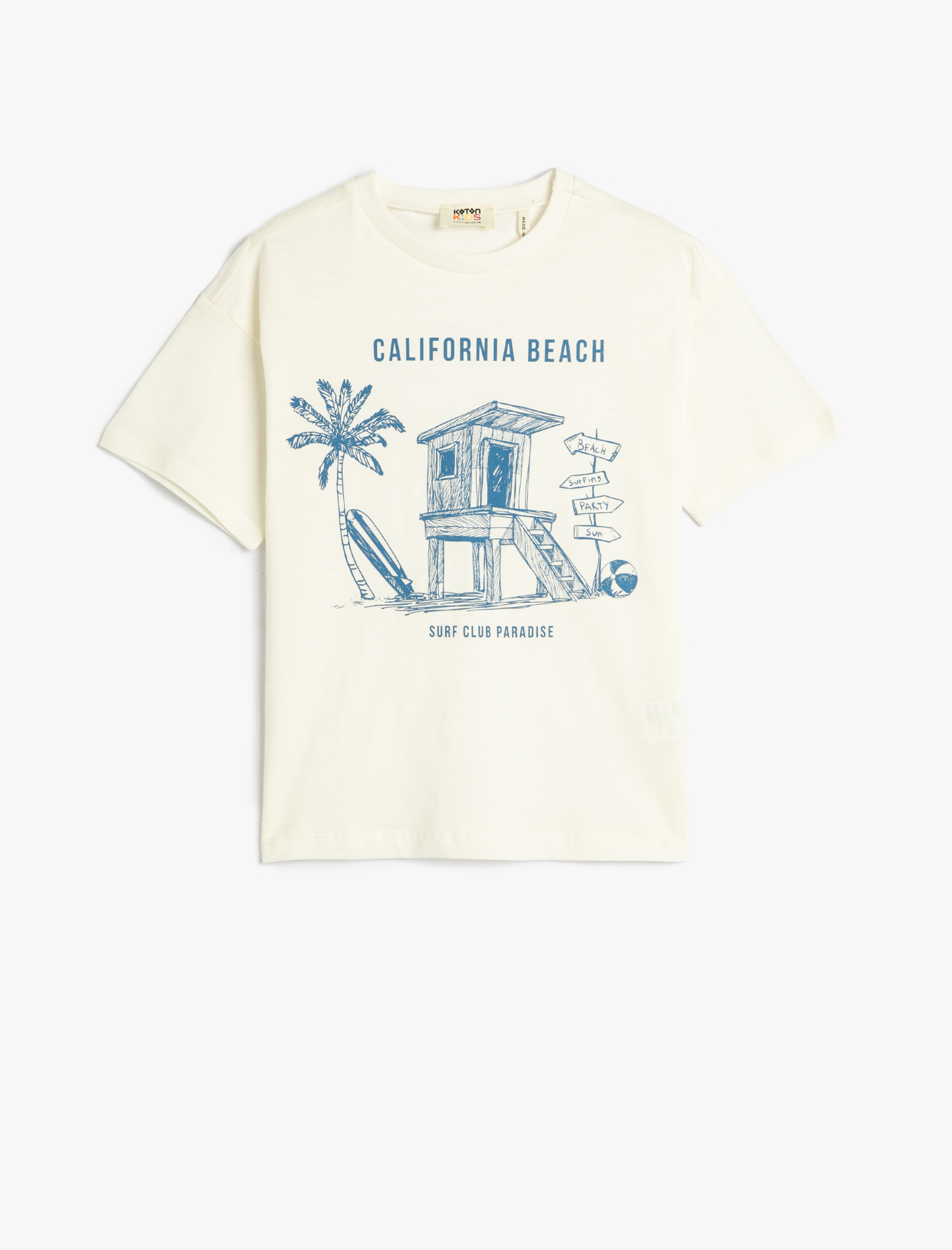  Erkek Çocuk Tişört Baskılı Kısa Kollu Bisiklet Yaka Pamuklu