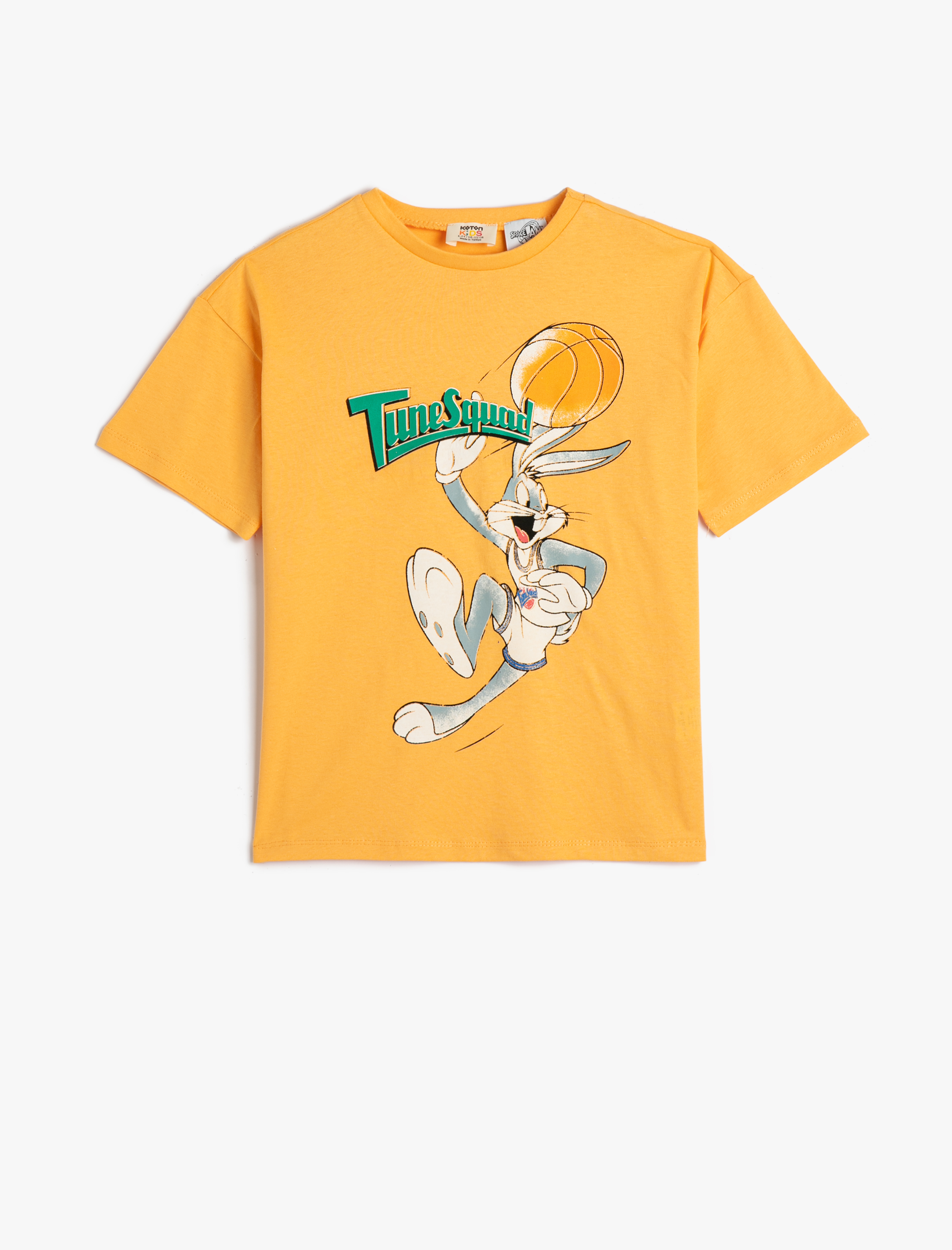  Erkek Çocuk Bugs Bunny Tişört Lisanslı Kısa Kollu Bisiklet Yaka Pamuklu