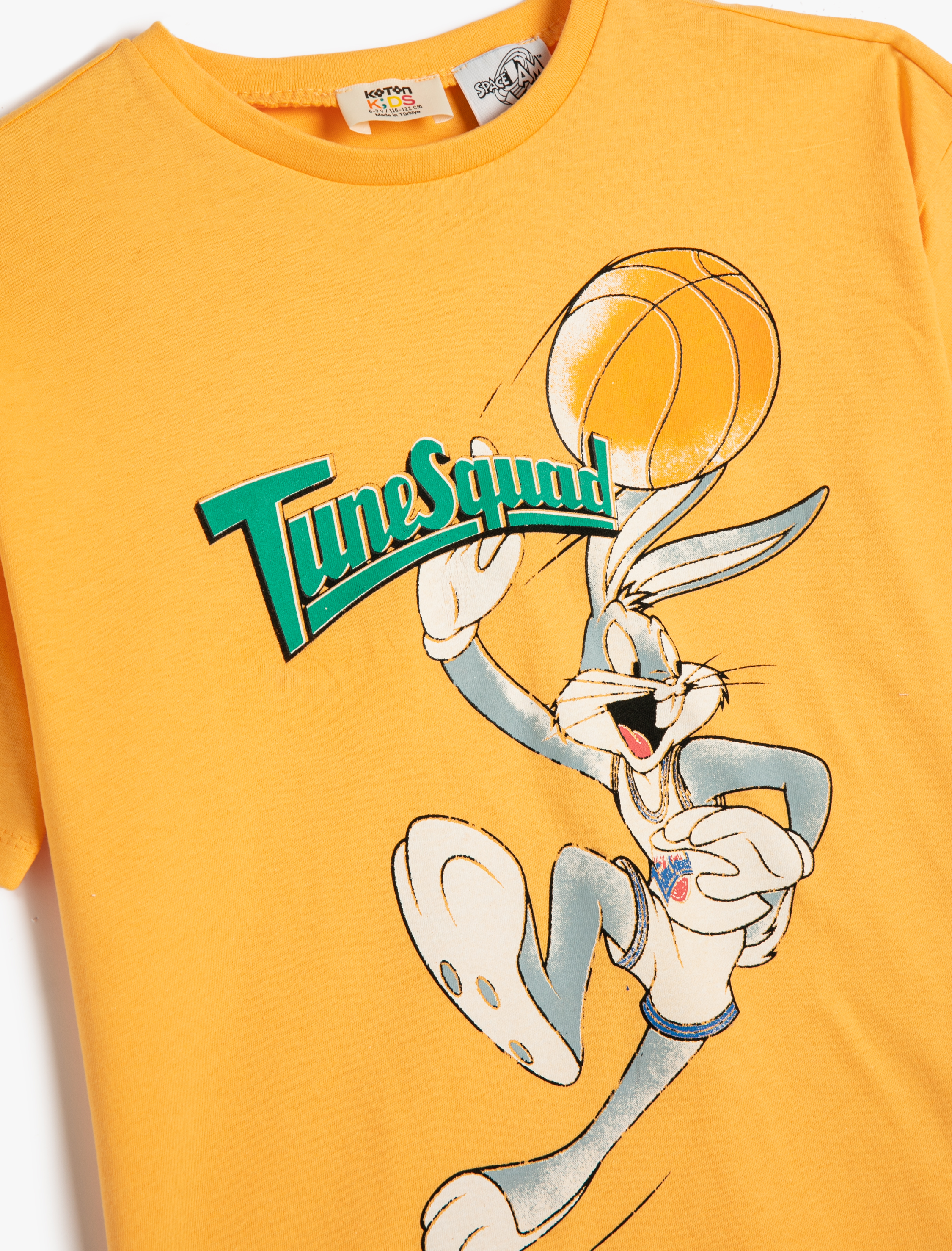  Erkek Çocuk Bugs Bunny Tişört Lisanslı Kısa Kollu Bisiklet Yaka Pamuklu