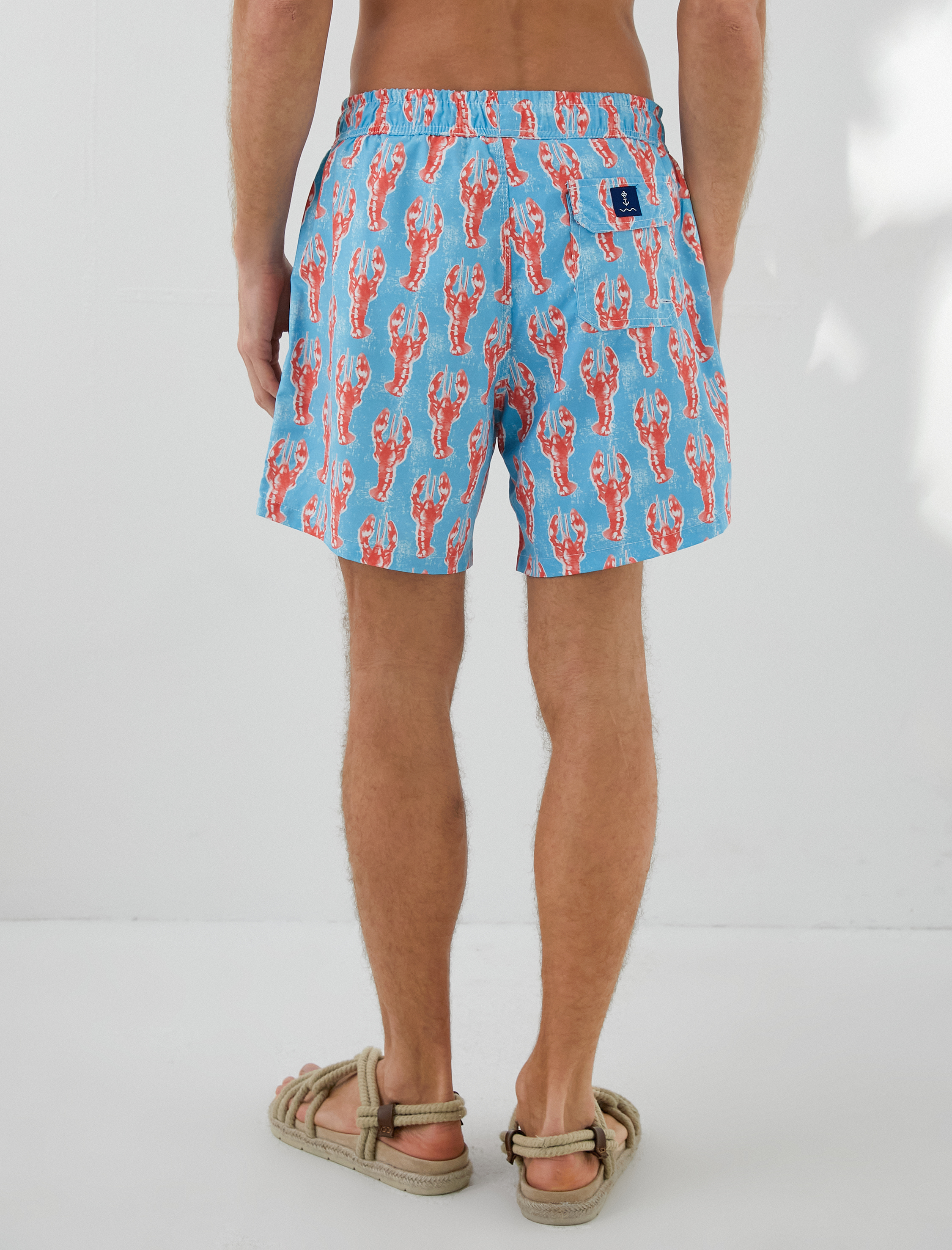   Deniz Şortu Beli Bağcıklı Cep Detaylı