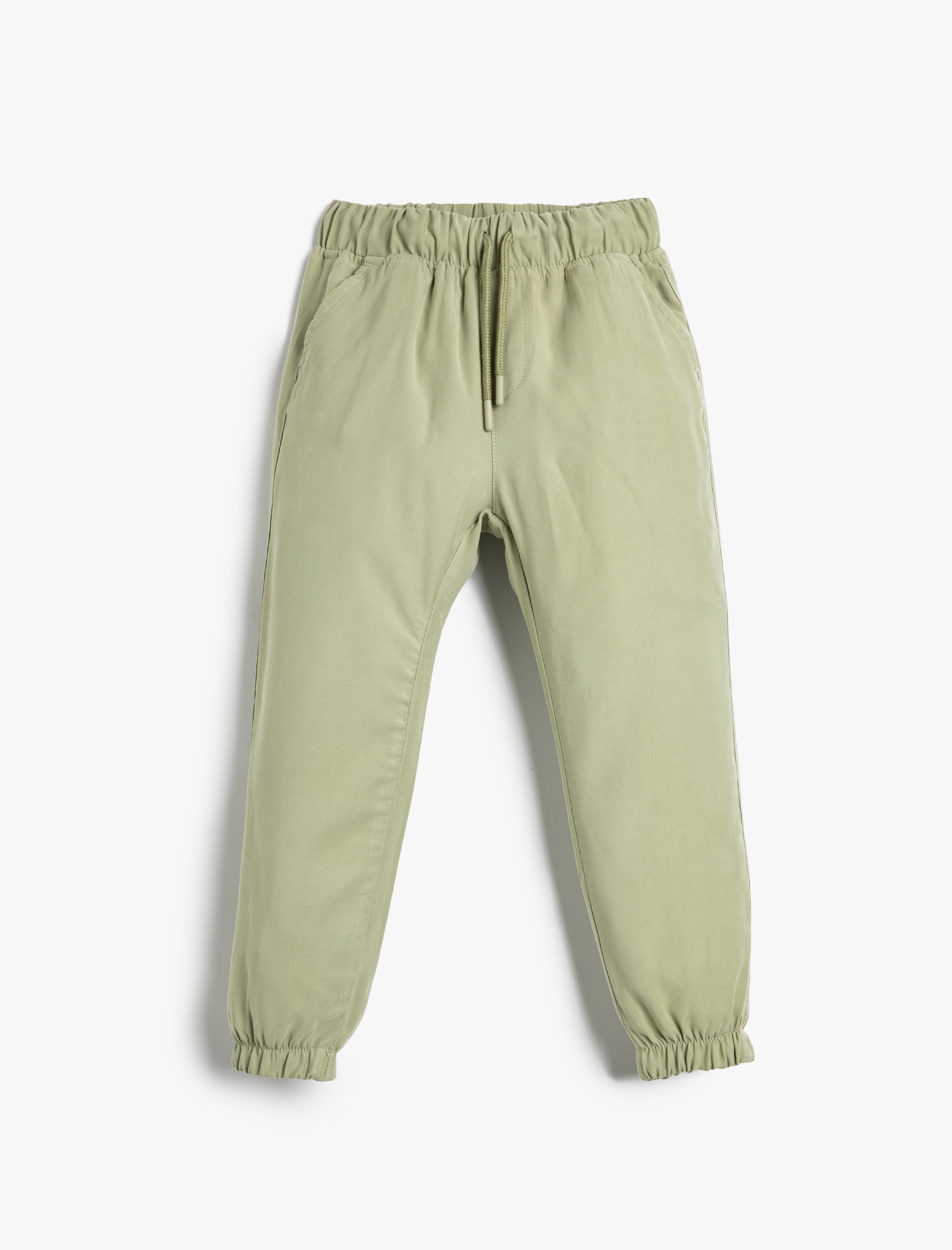  Erkek Çocuk Jogger Pantolon Beli Bağlamalı Cepli Paçaları Elastik