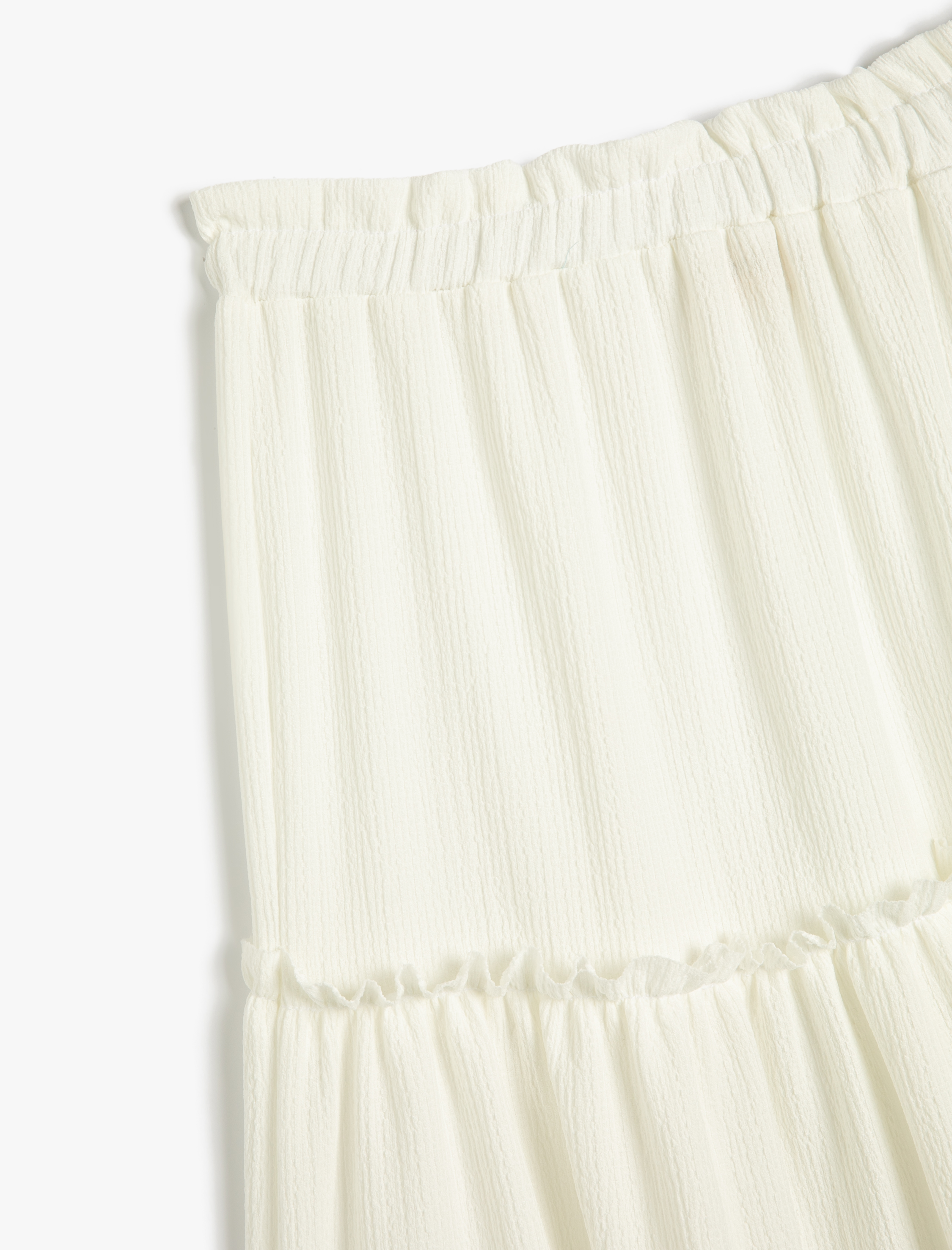  Kız Çocuk Maksi Etek Katlı Beli Lastikli