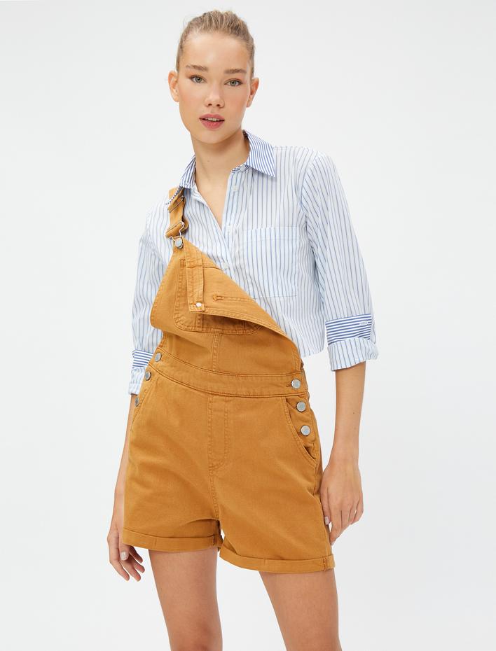  Kot Tulum Bahçıvan Cep Detaylı Askılı