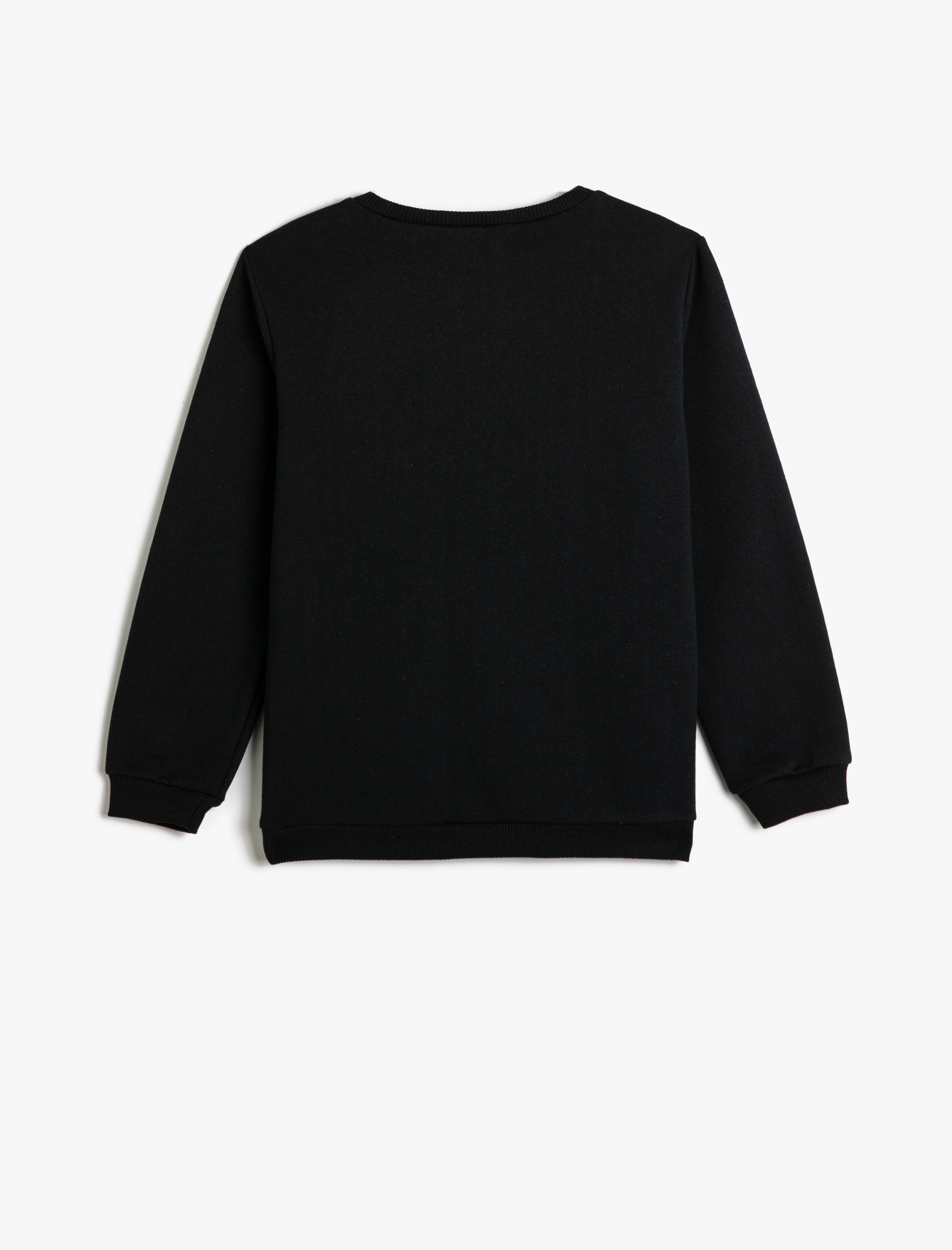  Erkek Çocuk Sweatshirt Uzun Kollu Bisiklet Yaka Baskılı