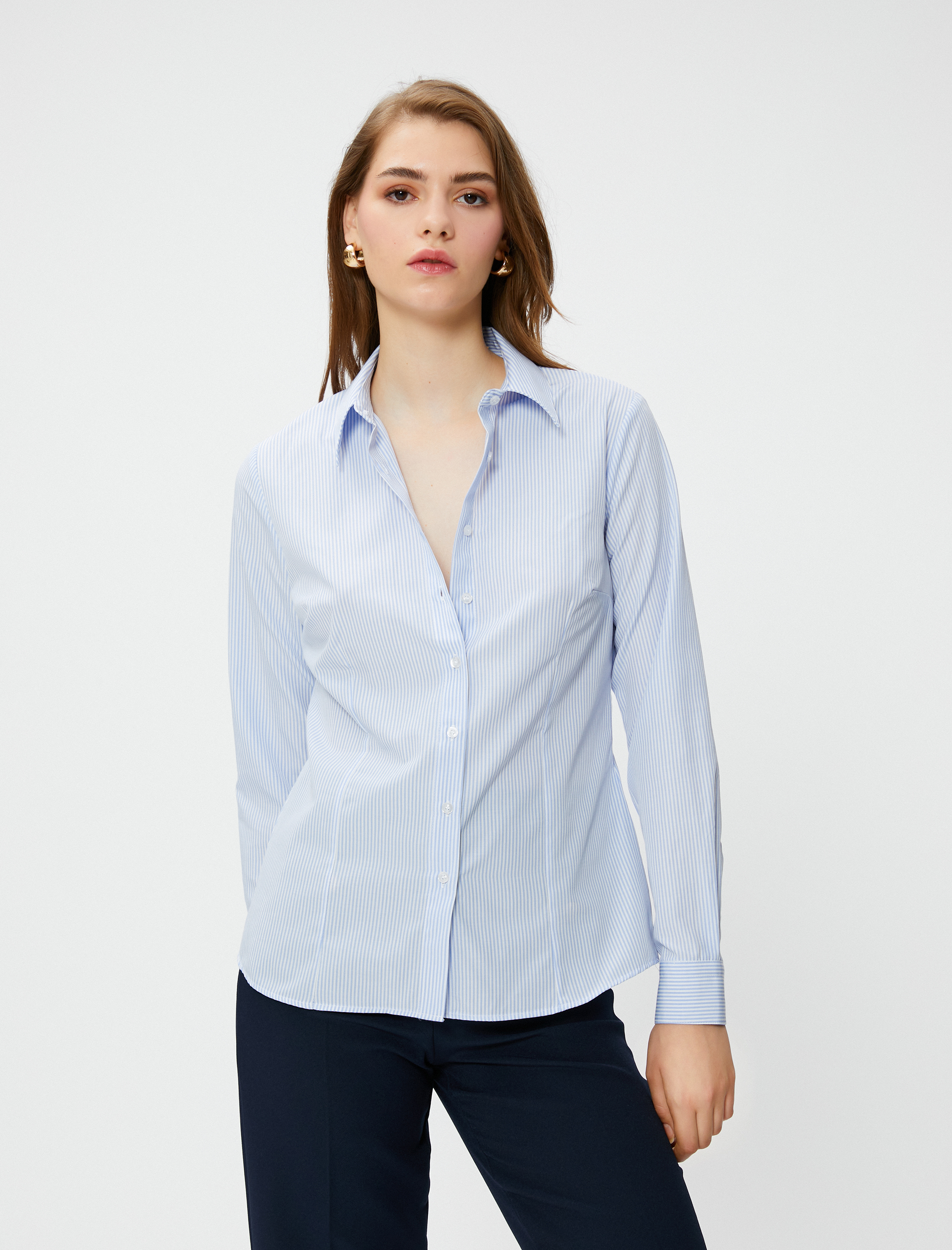   Basic Gömlek Uzun Kollu