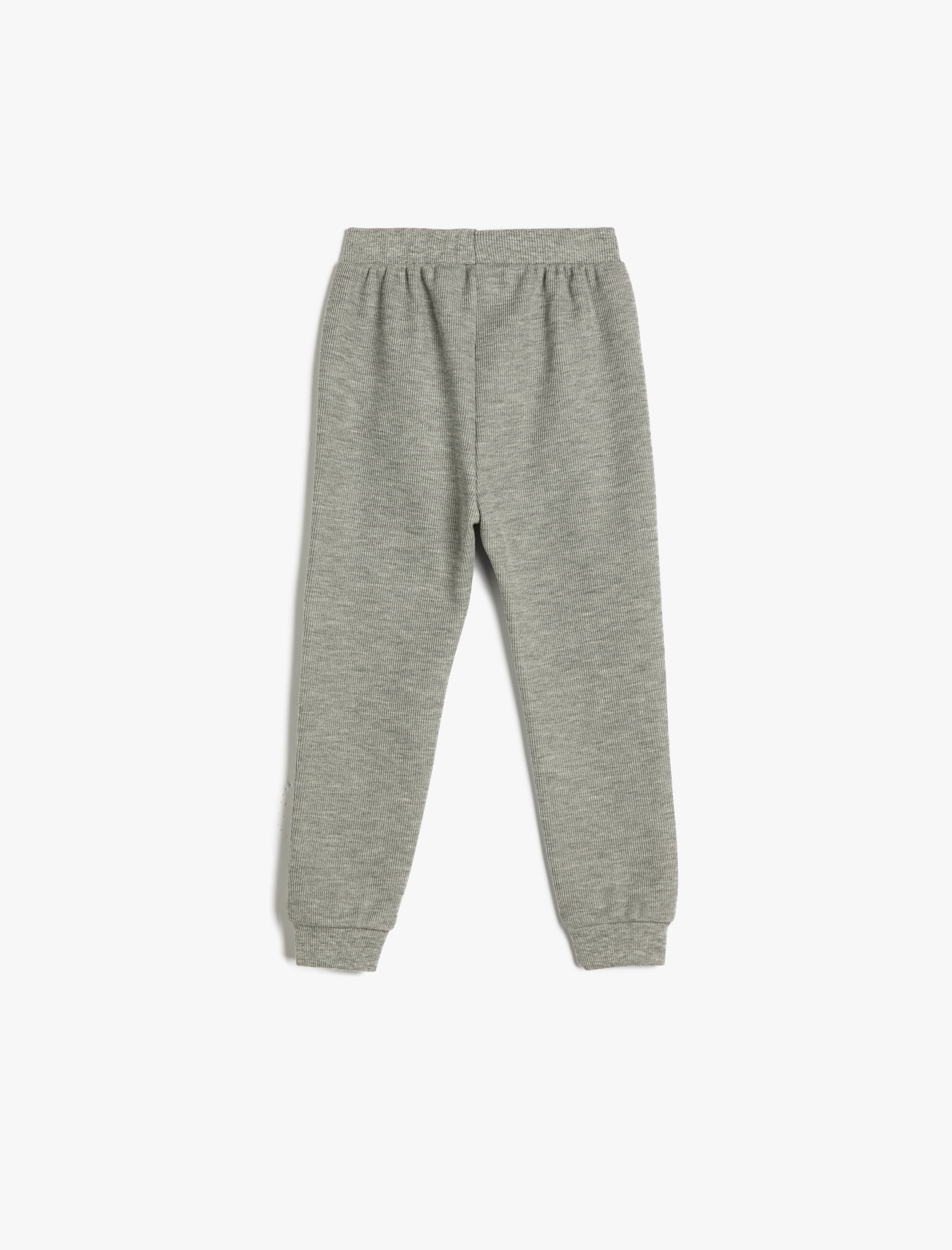  Erkek Bebek Basic Jogger Eşofman Altı Beli Bağlamalı Nervür Detaylı