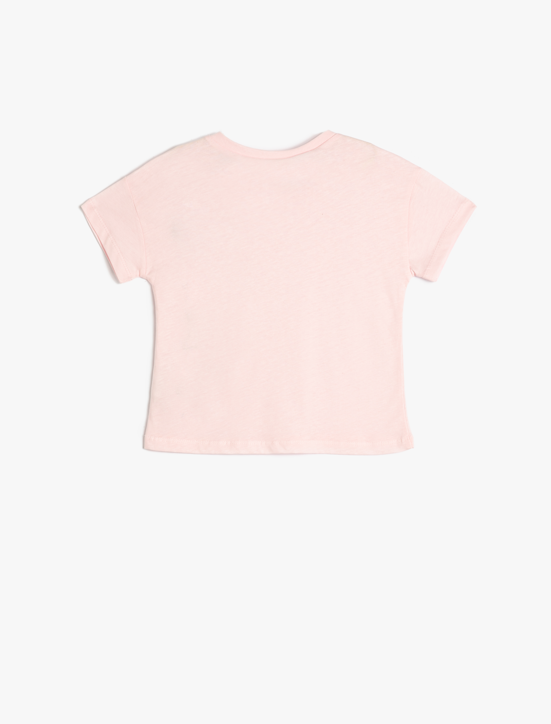  Kız Bebek Minnie Mouse Tişört Lisanslı Kısa Kollu Bisiklet Yaka Pamuklu