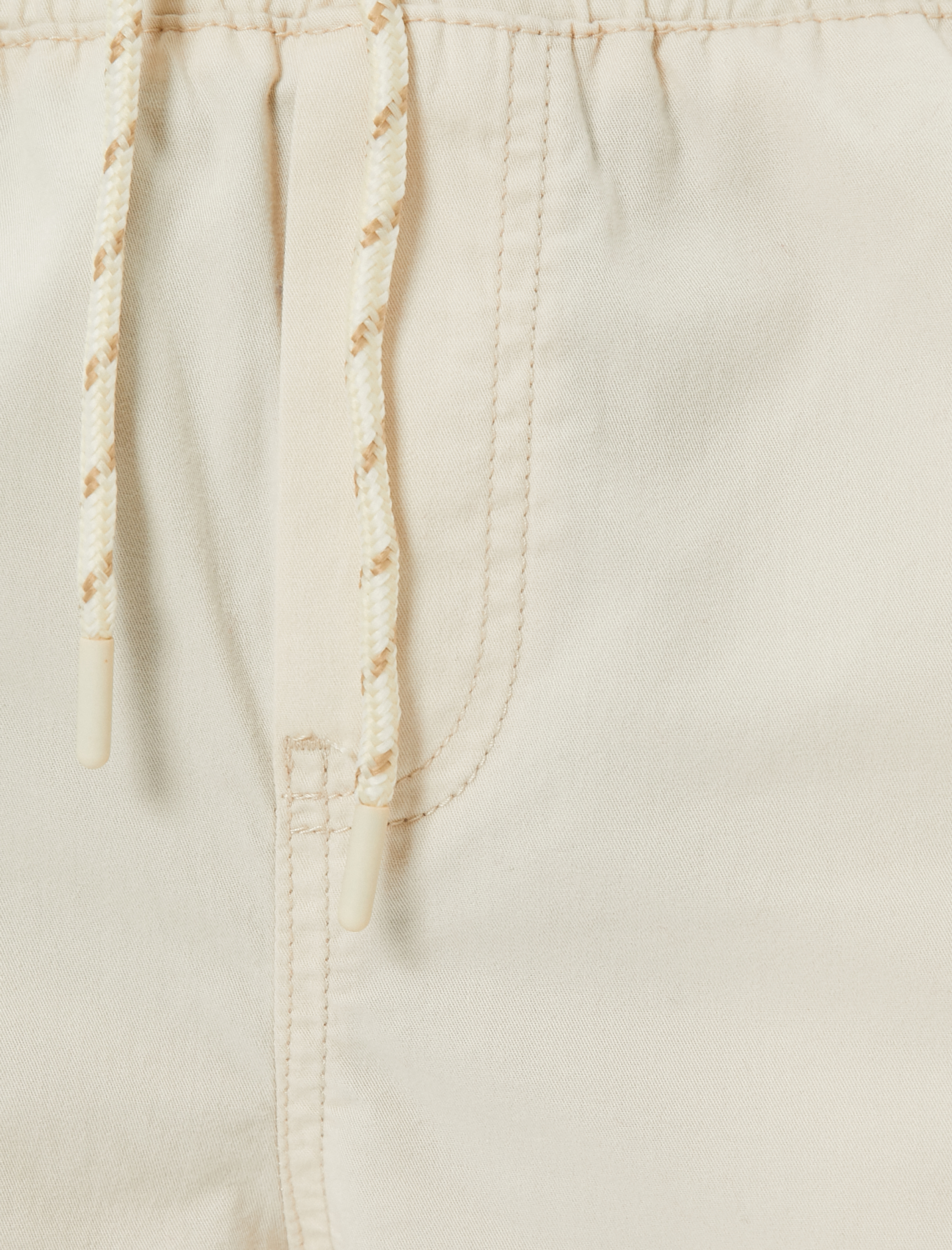   Kargo Pantolon Beli Bağcıklı Cep Detaylı Pamuklu