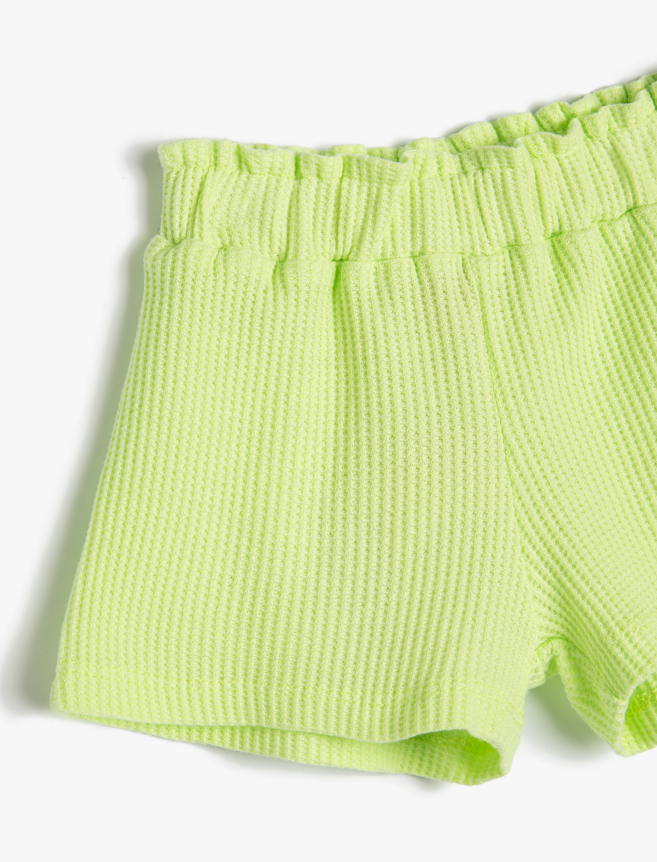  Kız Bebek Basic Şort Beli Lastikli Pamuklu Dokulu