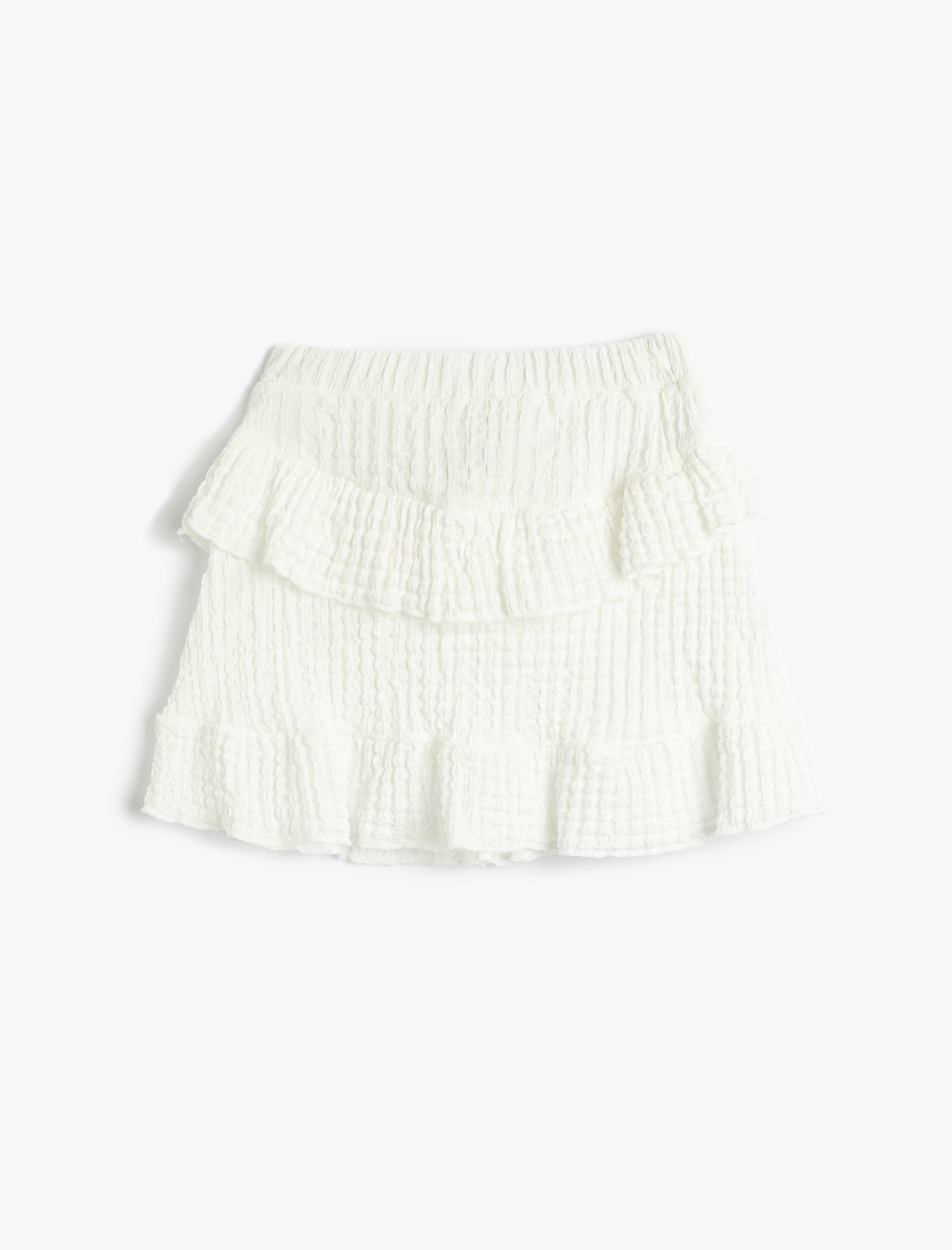 Kız Çocuk Mini Etek Fırfırlı Beli Lastikli