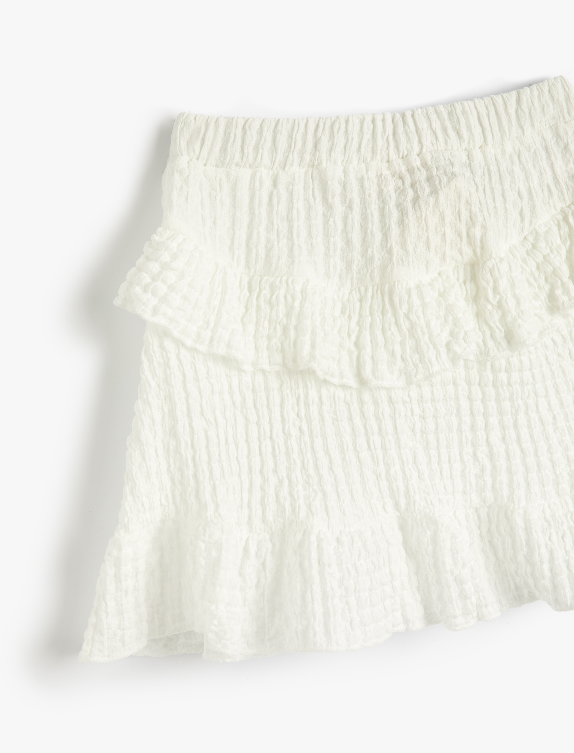 Kız Çocuk Mini Etek Fırfırlı Beli Lastikli