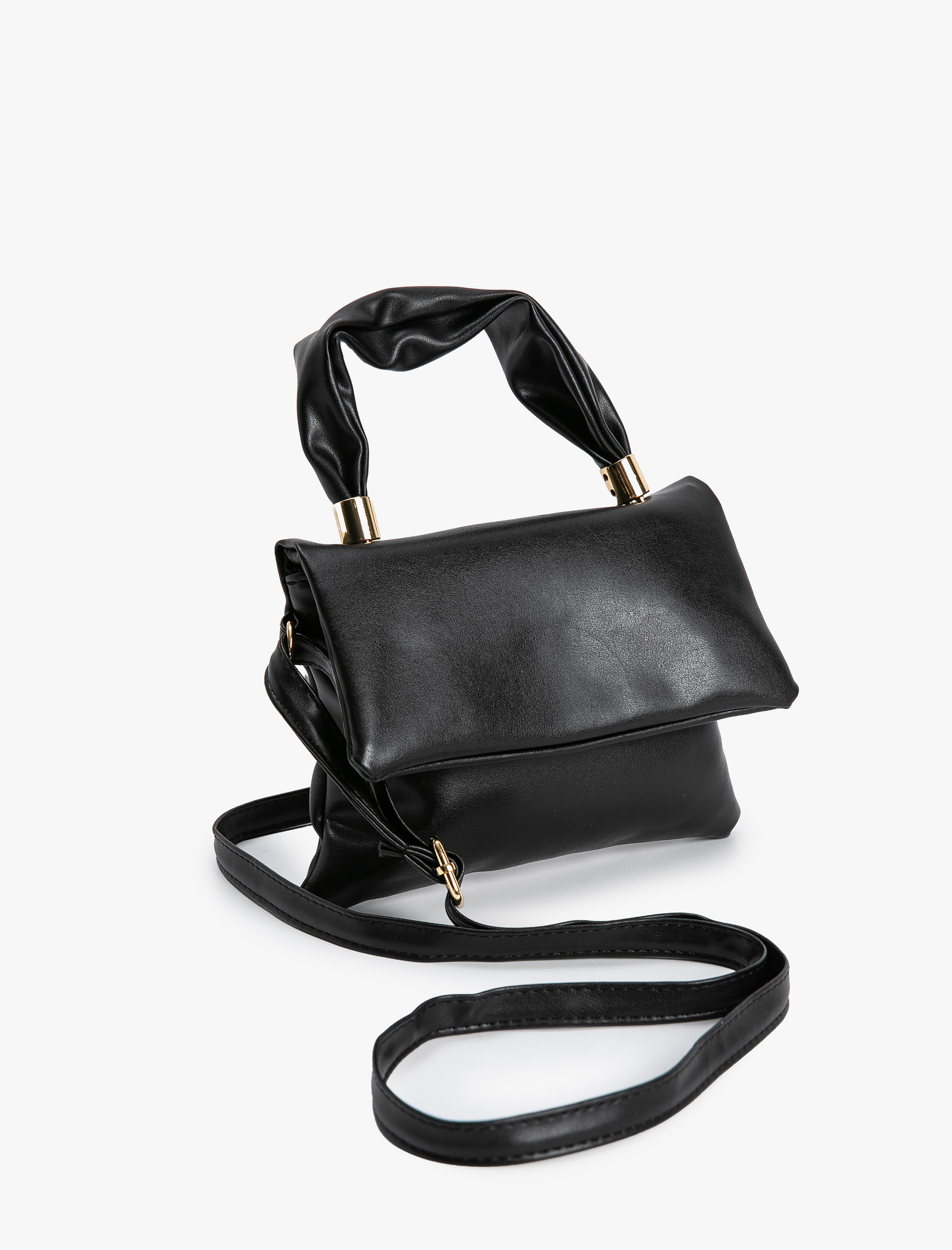  Kadın Omuz Çantası Suni Deri Askılı Kapaklı Tutma Saplı