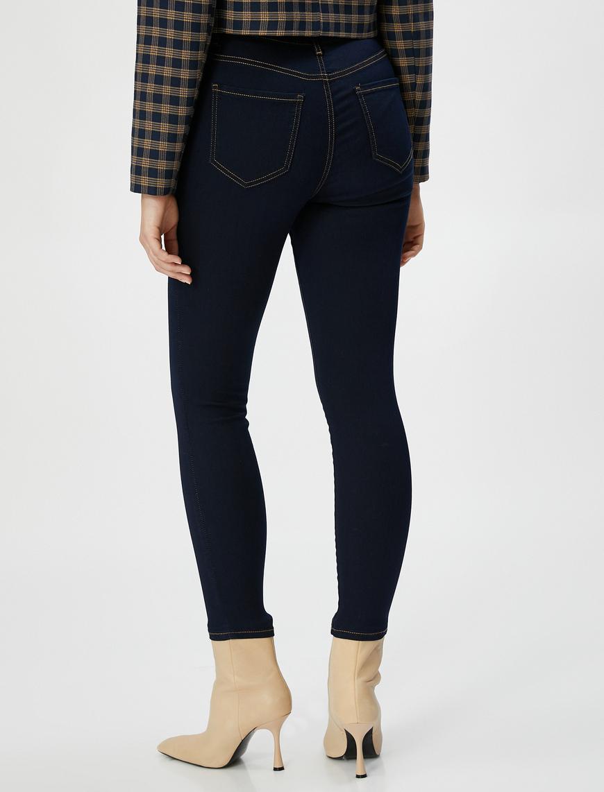   Yüksek Bel Kot Pantolon Dar Paça - Carmen Jeans