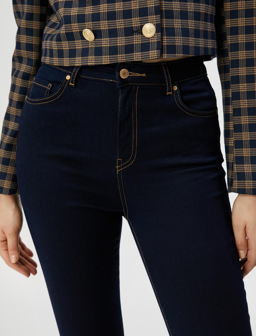   Yüksek Bel Kot Pantolon Dar Paça - Carmen Jeans