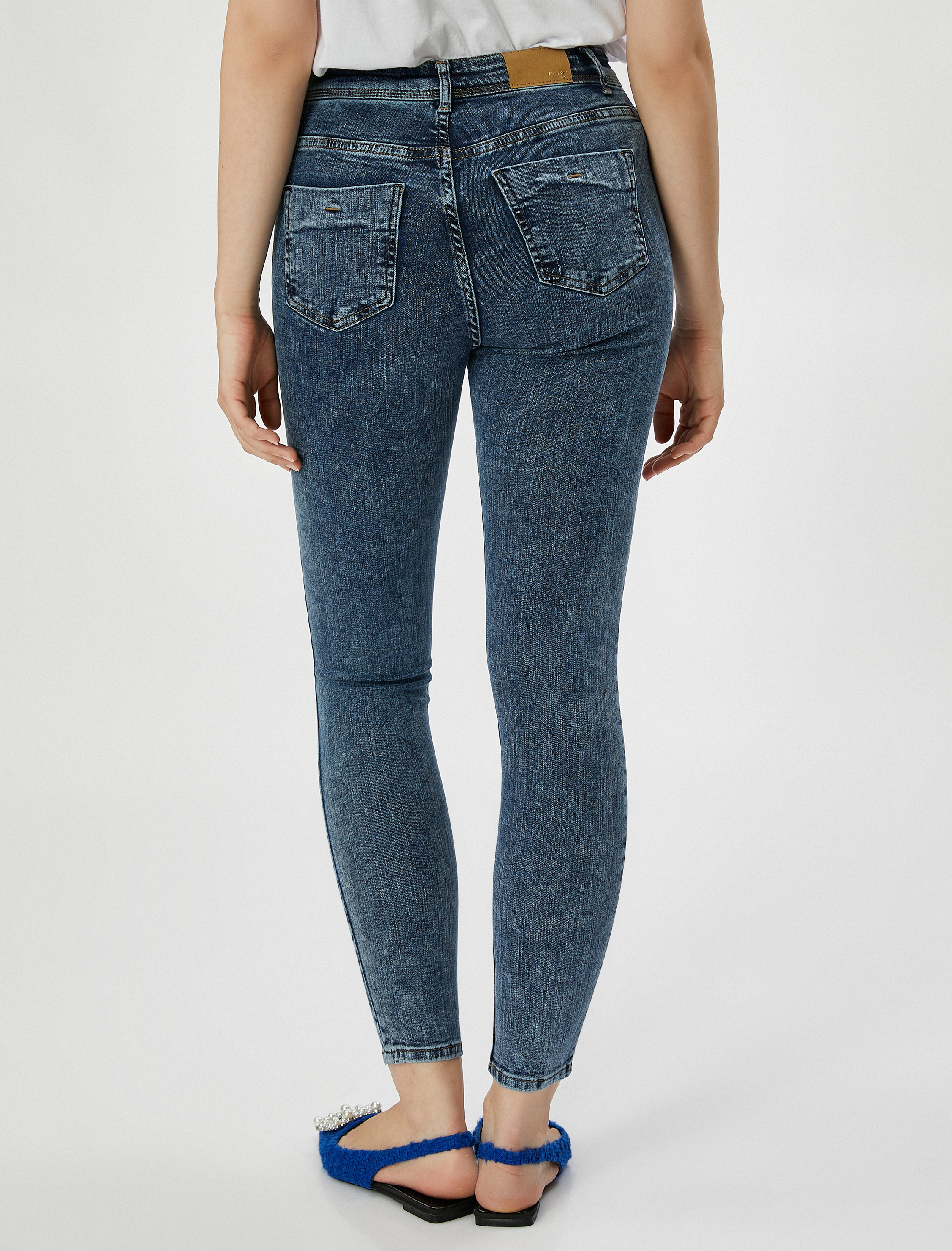 Yüksek Bel Kot Pantolon Dar Paça - Carmen Jeans