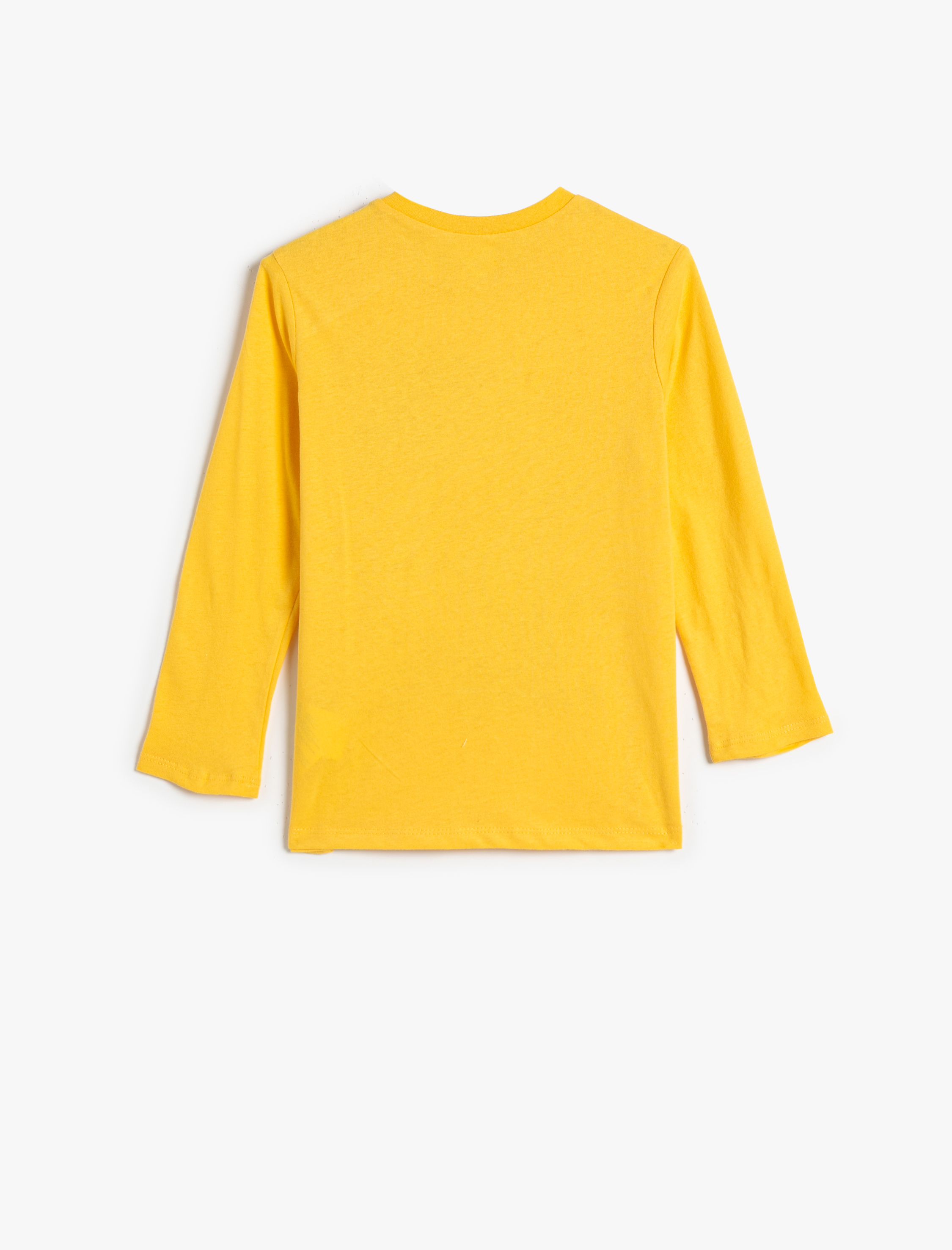  Erkek Çocuk Dinozorlu Tişört Uzun Kollu Bisiklet Yaka Pamuklu