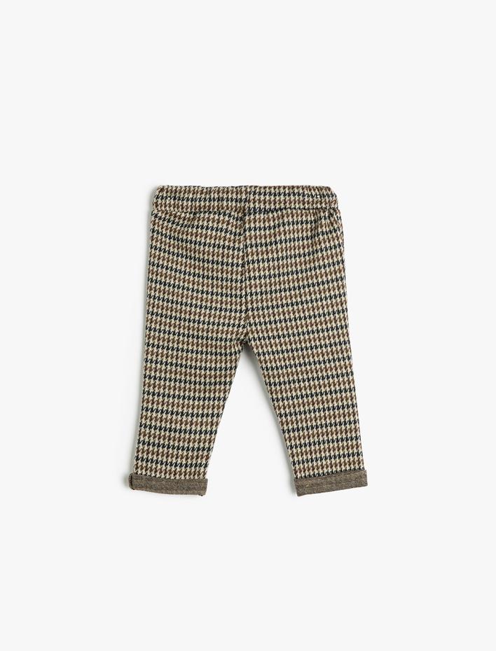 Erkek Bebek Eşofman Atlı Beli Bağlamalı Cep Detaylı Yumuşak Dokulu