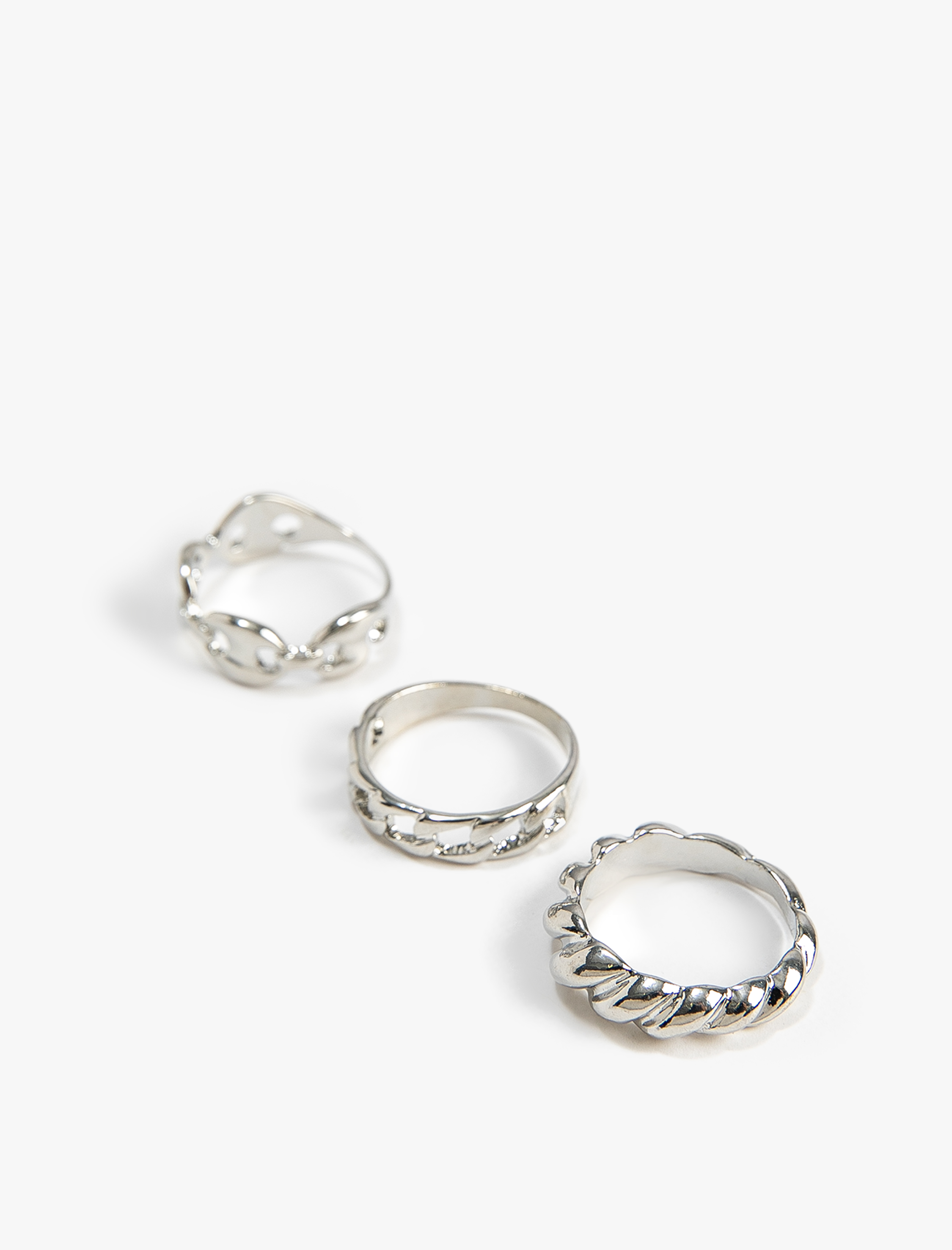  Kadın Yüzük Seti 3'lü Burgulu