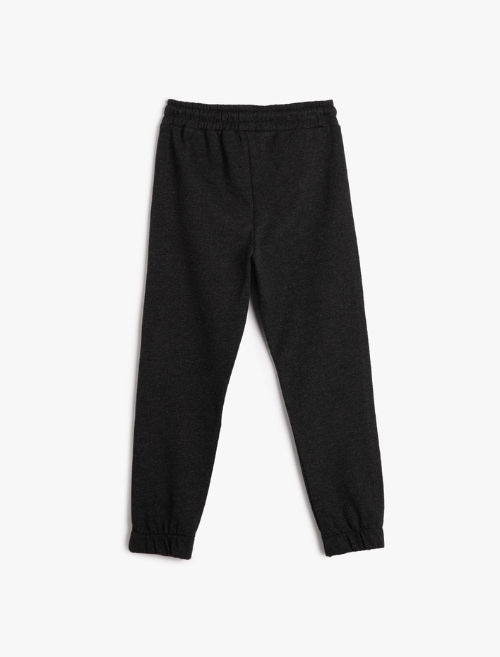 Erkek Çocuk Basic Jogger Eşofman Altı Beli Bağlamalı Şardonlu