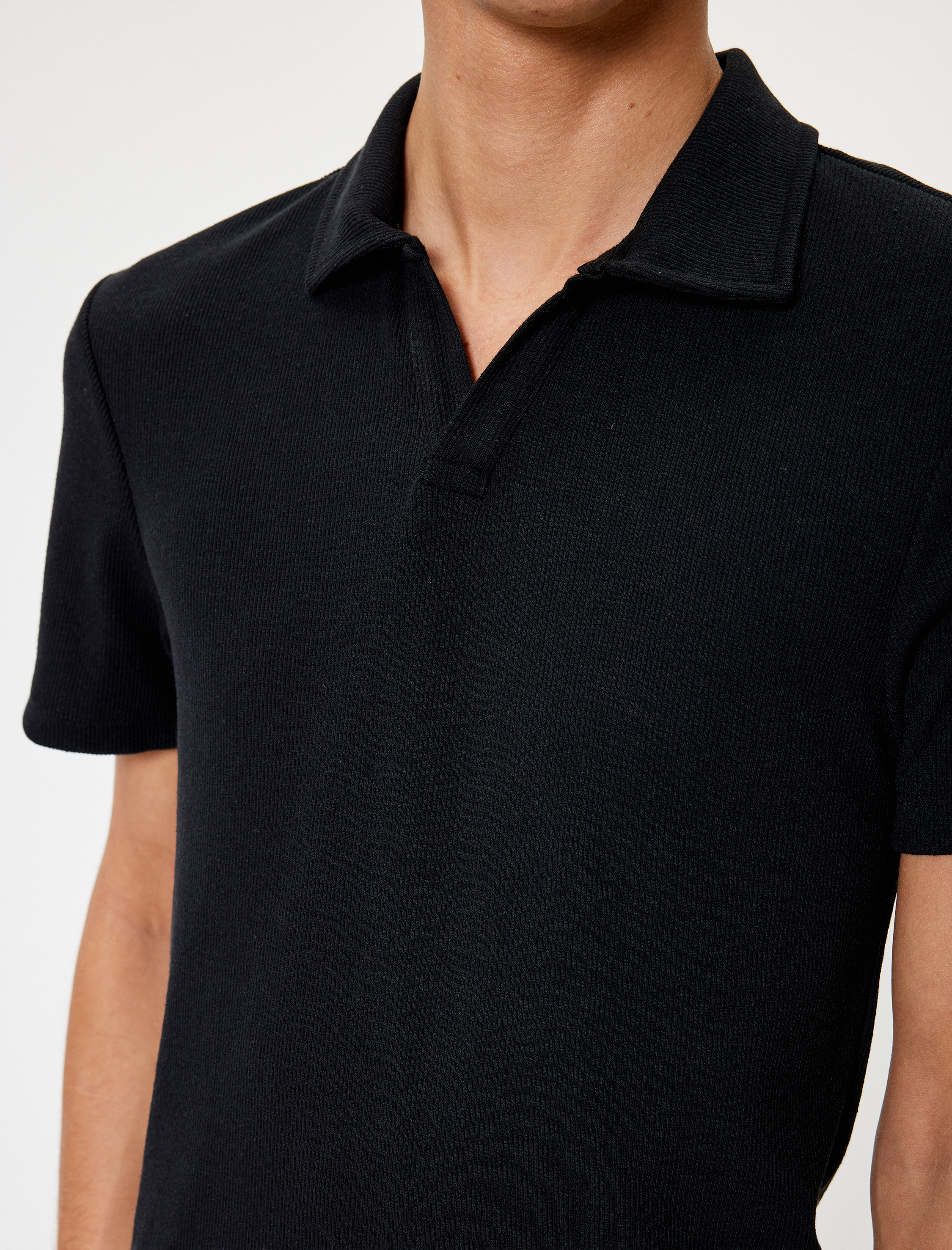   Polo Yaka Tişört Slim Fit Kısa Kollu Pamuklu