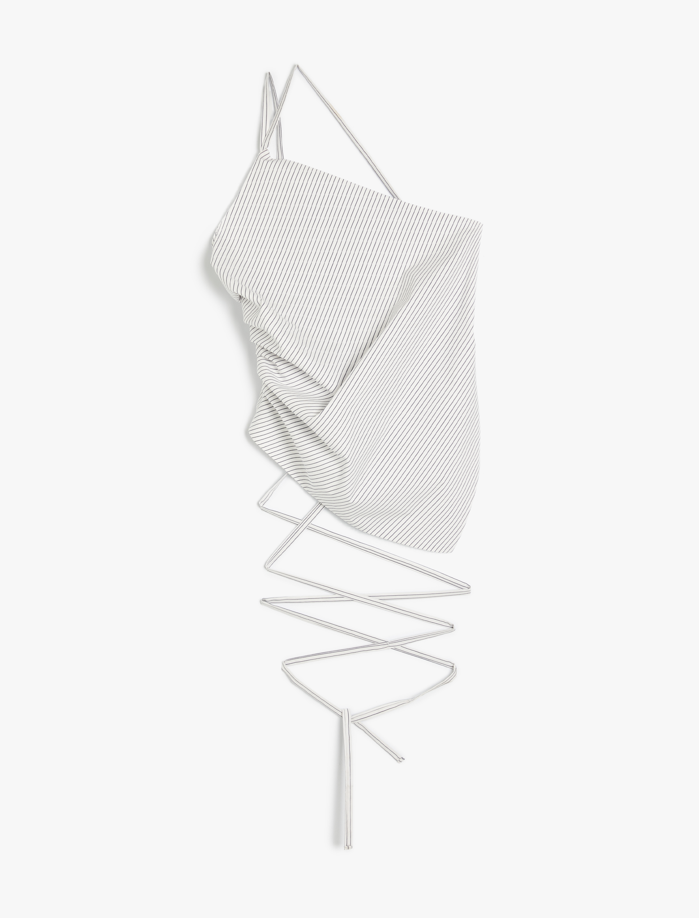   Asimetrik Tek Omuz Üst Askılı Bağlama Detaylı