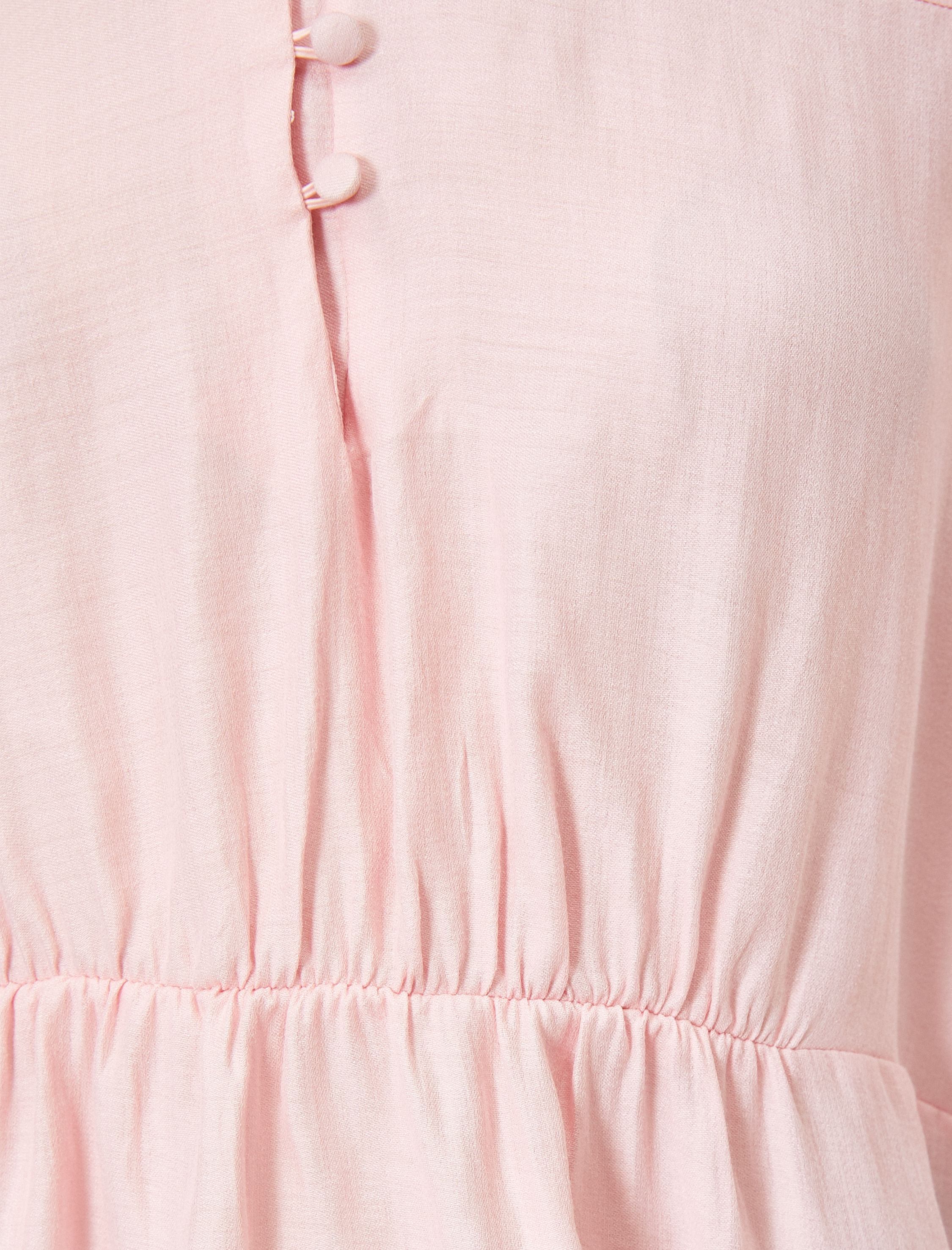   Uzun Kollu Fırfırlı Bluz