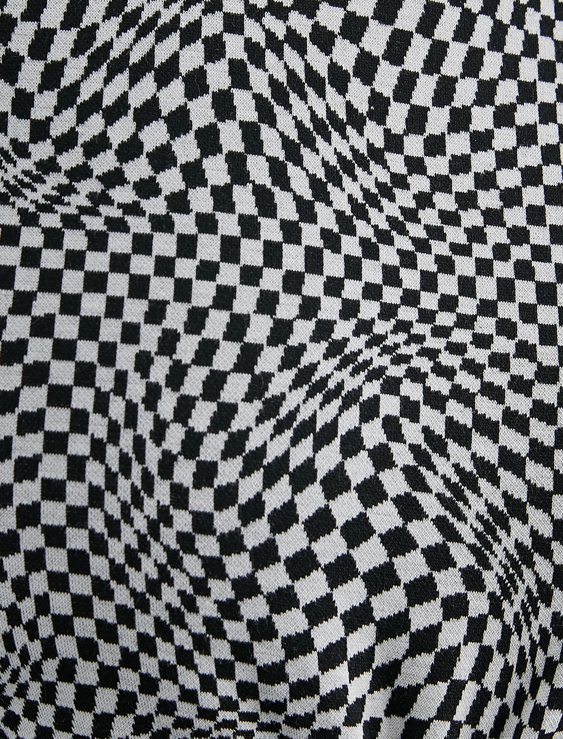   Pencere Detaylı Desenli Mini Elbise