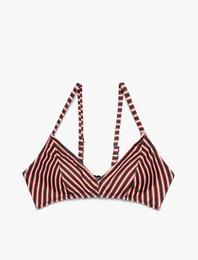 Çizgili Bikini Üstü