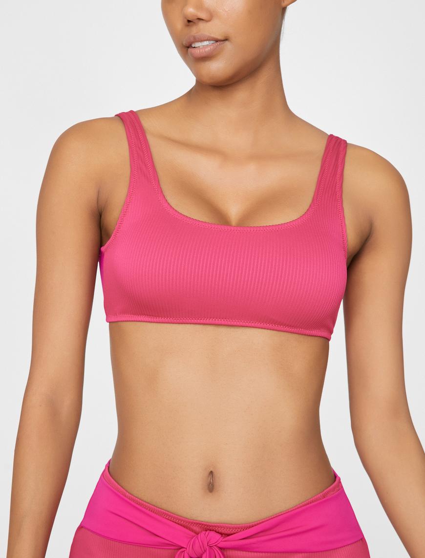   Düz Bikini Üstü