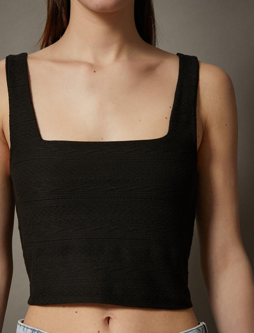   Crop Atlet Düz Renk Tanktop
