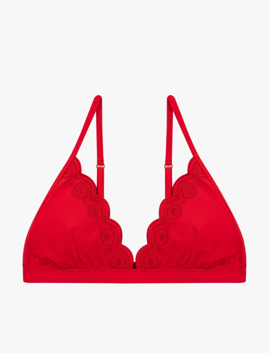   Desenli Bikini Üstü