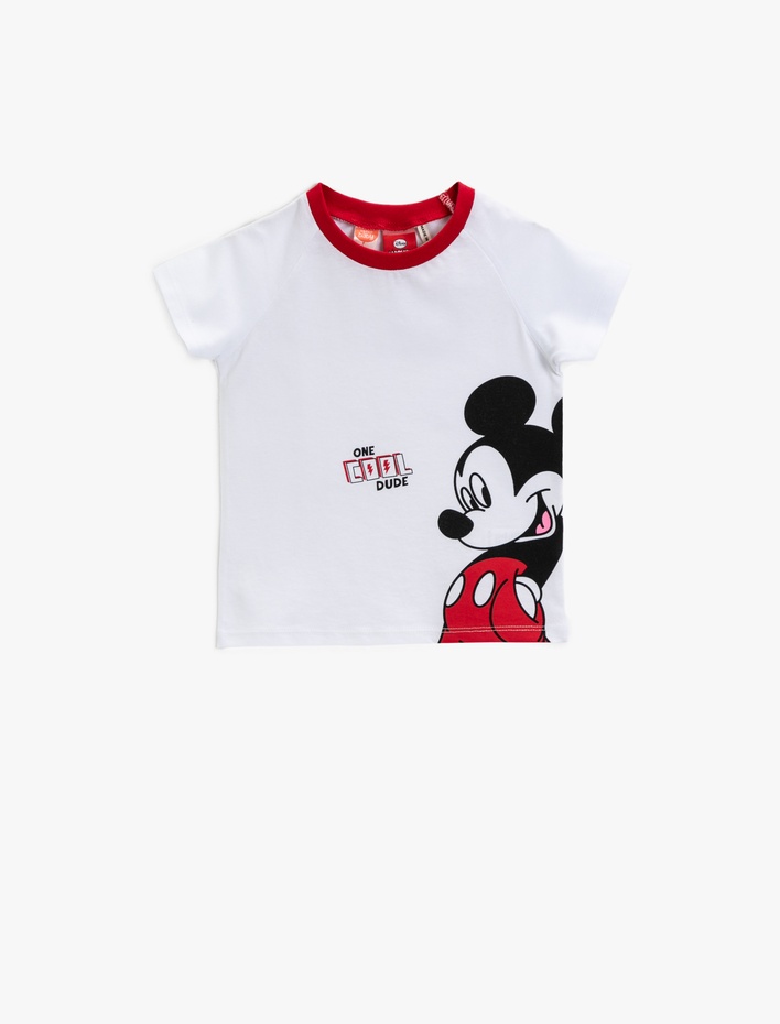 Erkek Bebek Mickey Mouse Tişört Lisanslı Pamuklu