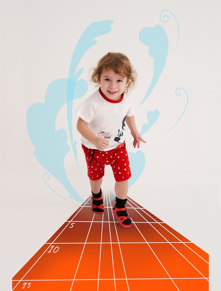 Erkek Bebek Mickey Mouse Tişört Lisanslı Pamuklu