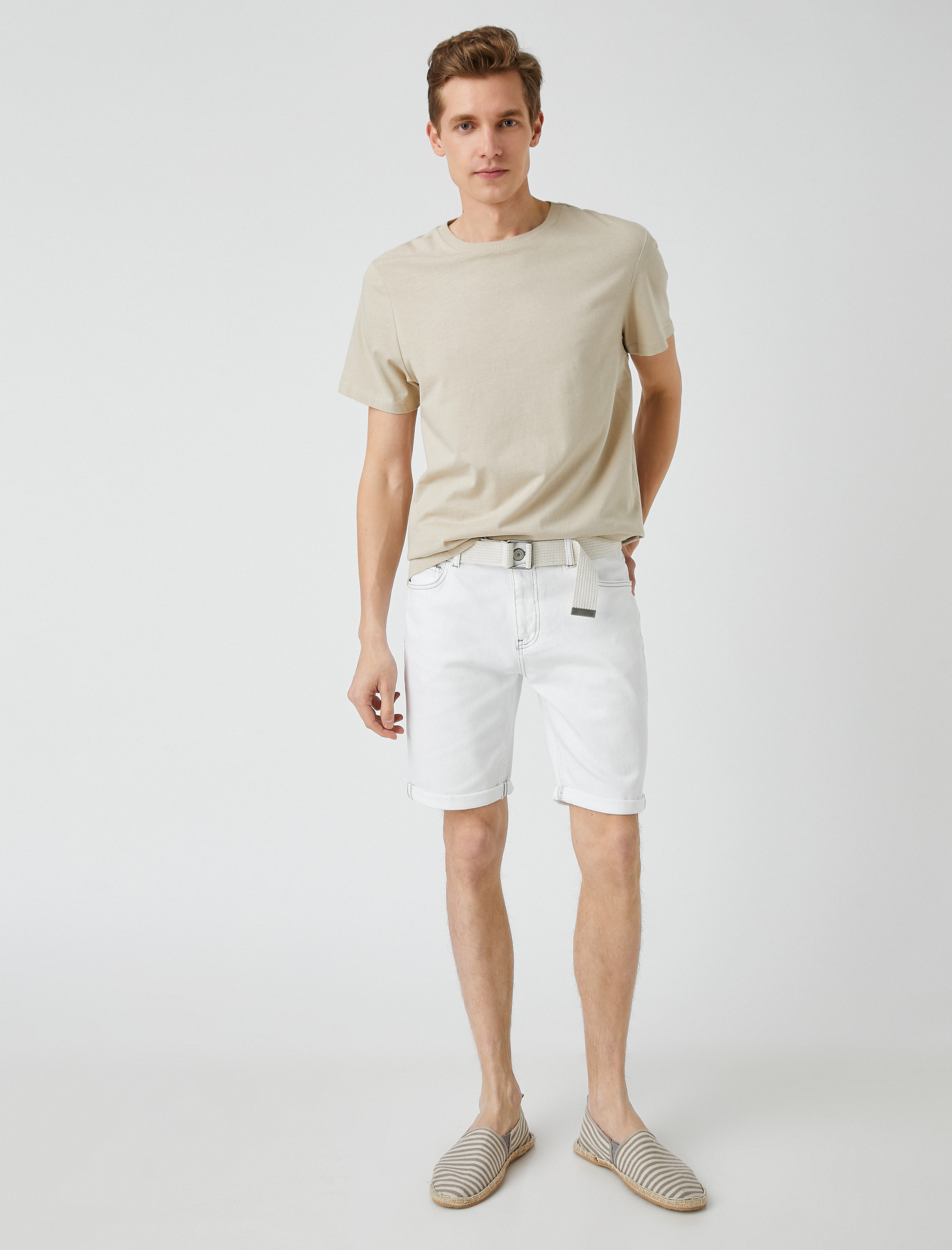   Kot Şort Katlı Paça Detaylı