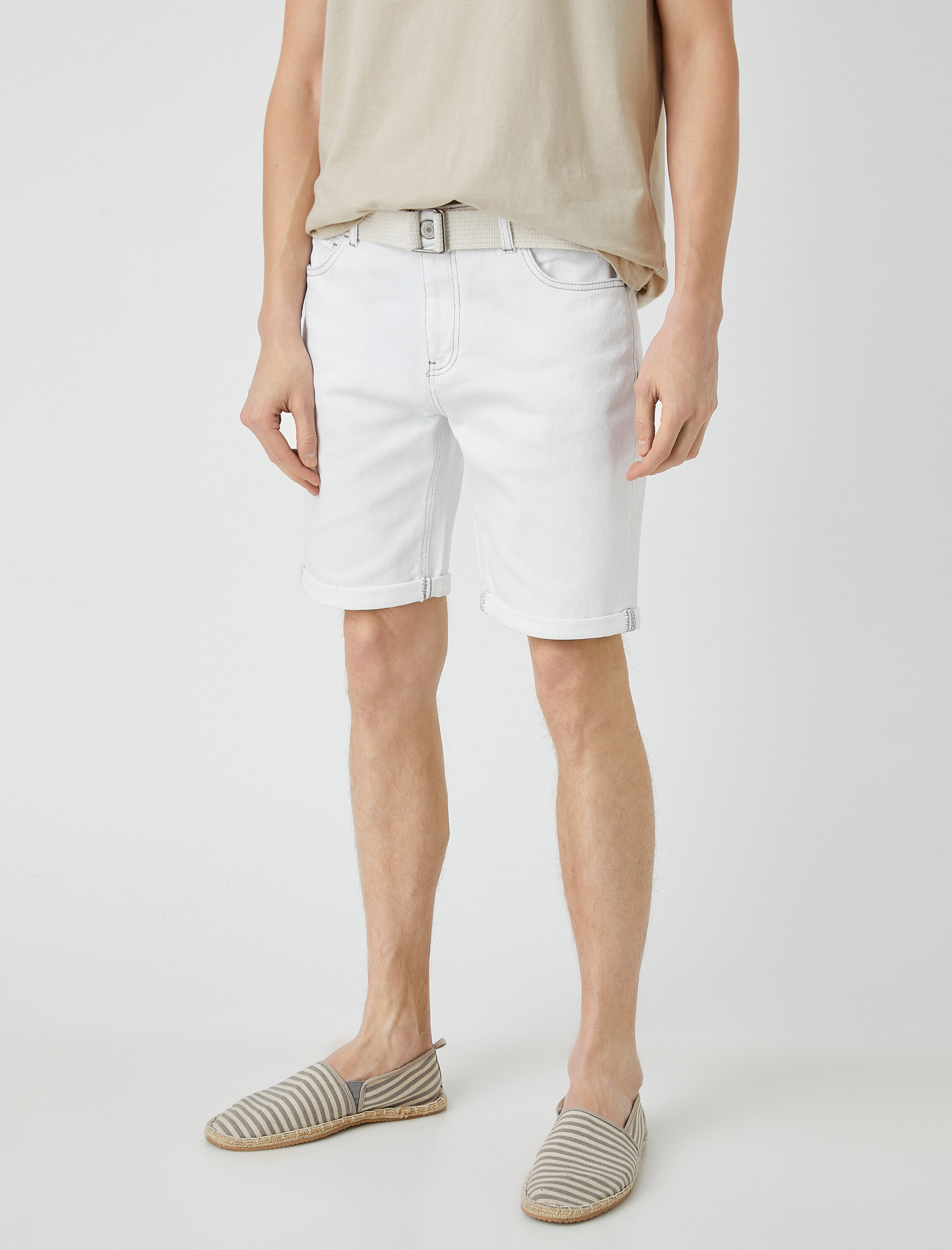   Kot Şort Katlı Paça Detaylı