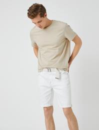 Kot Şort Katlı Paça Detaylı