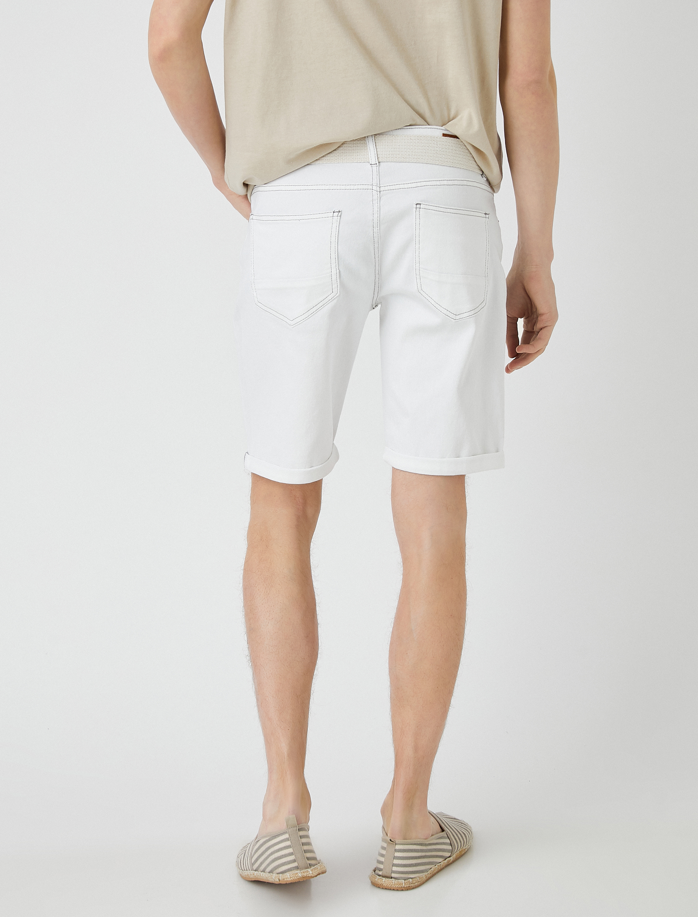   Kot Şort Katlı Paça Detaylı