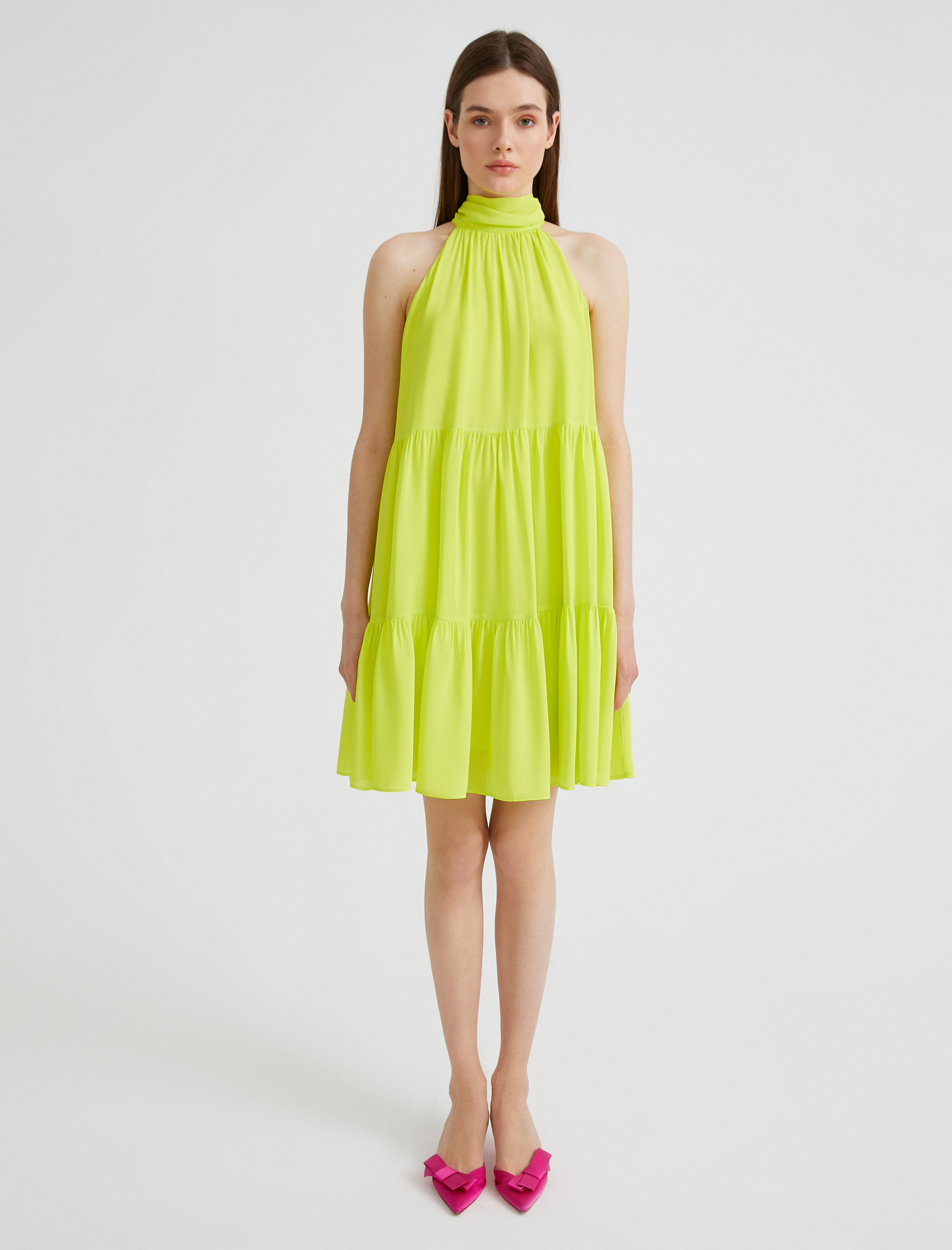   Bağlama Detaylı Elbise