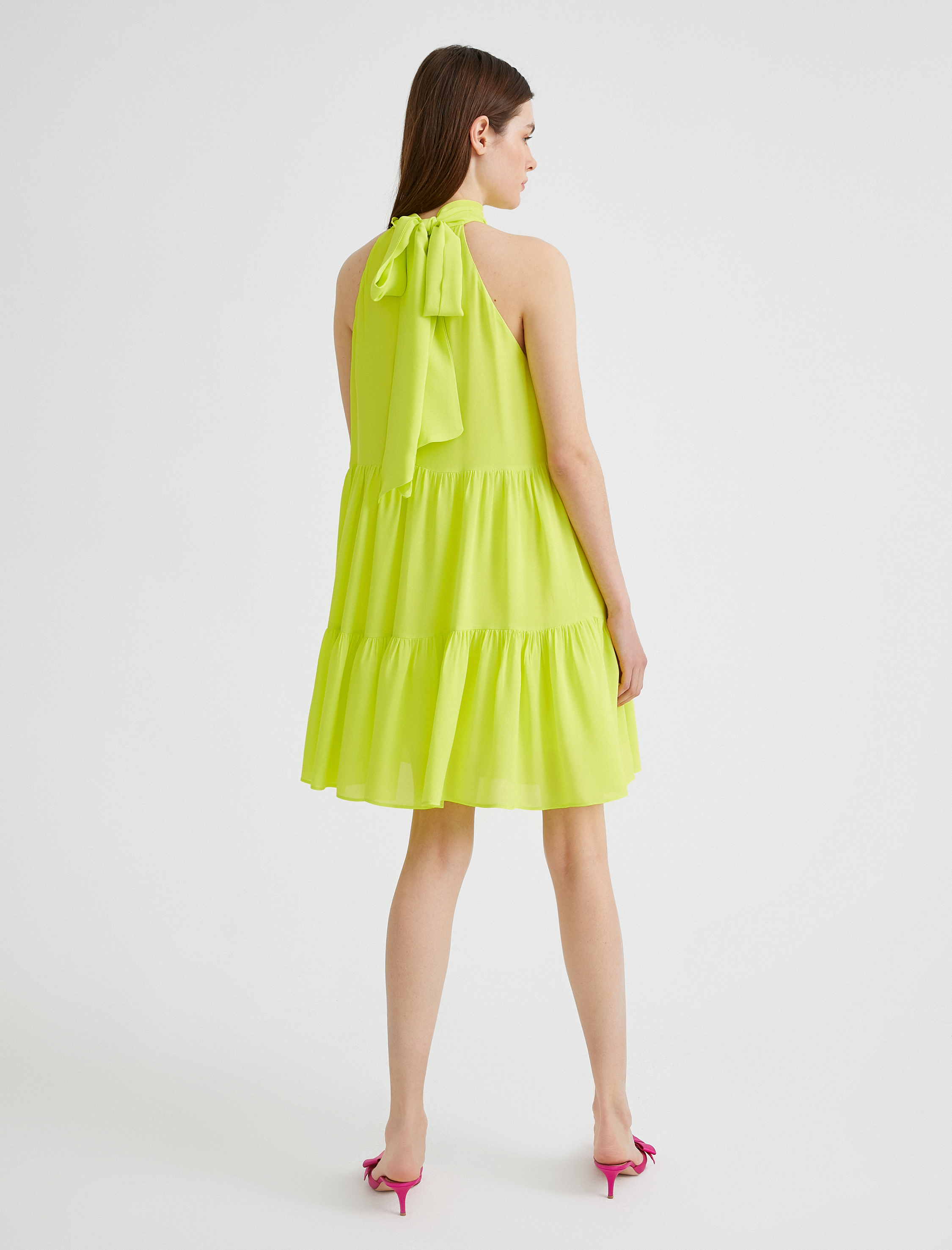   Bağlama Detaylı Elbise