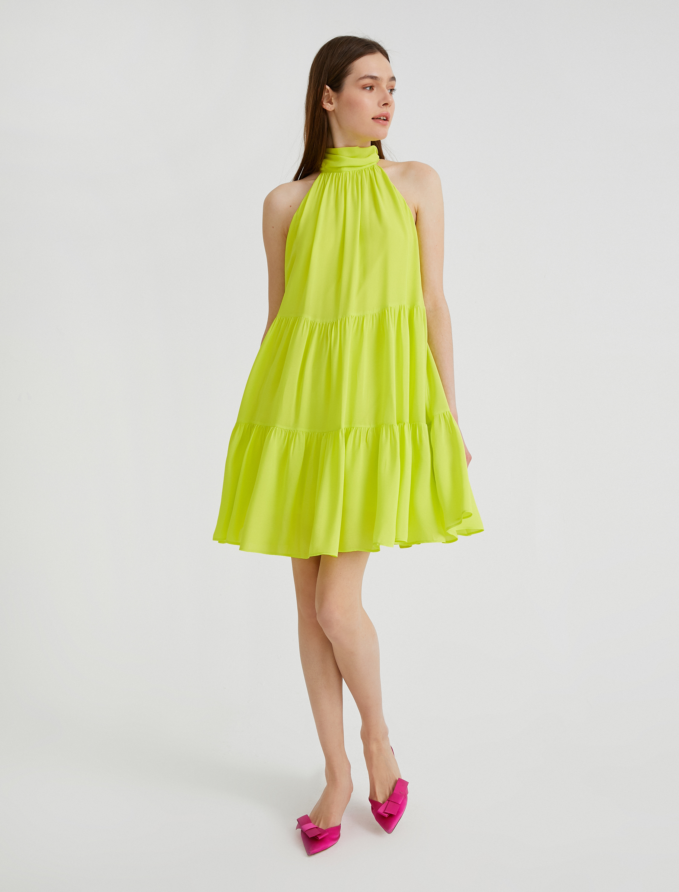   Bağlama Detaylı Elbise