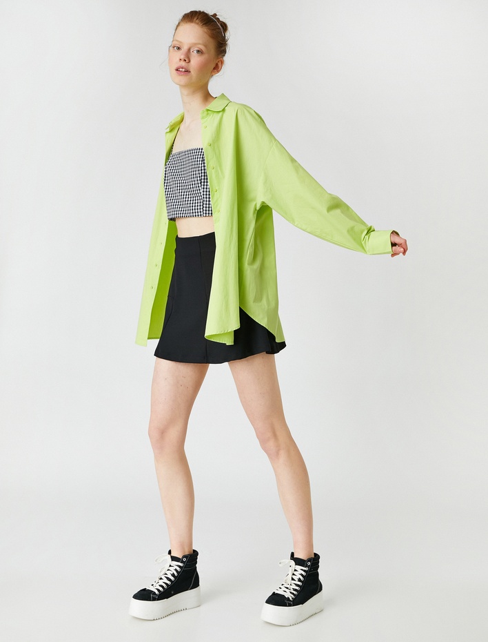  Yüksek Bel Mini Etek