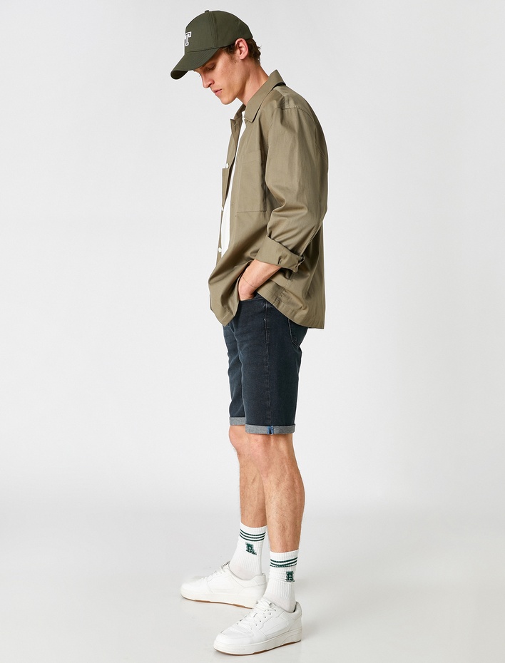  Kot Şort Katlamalı