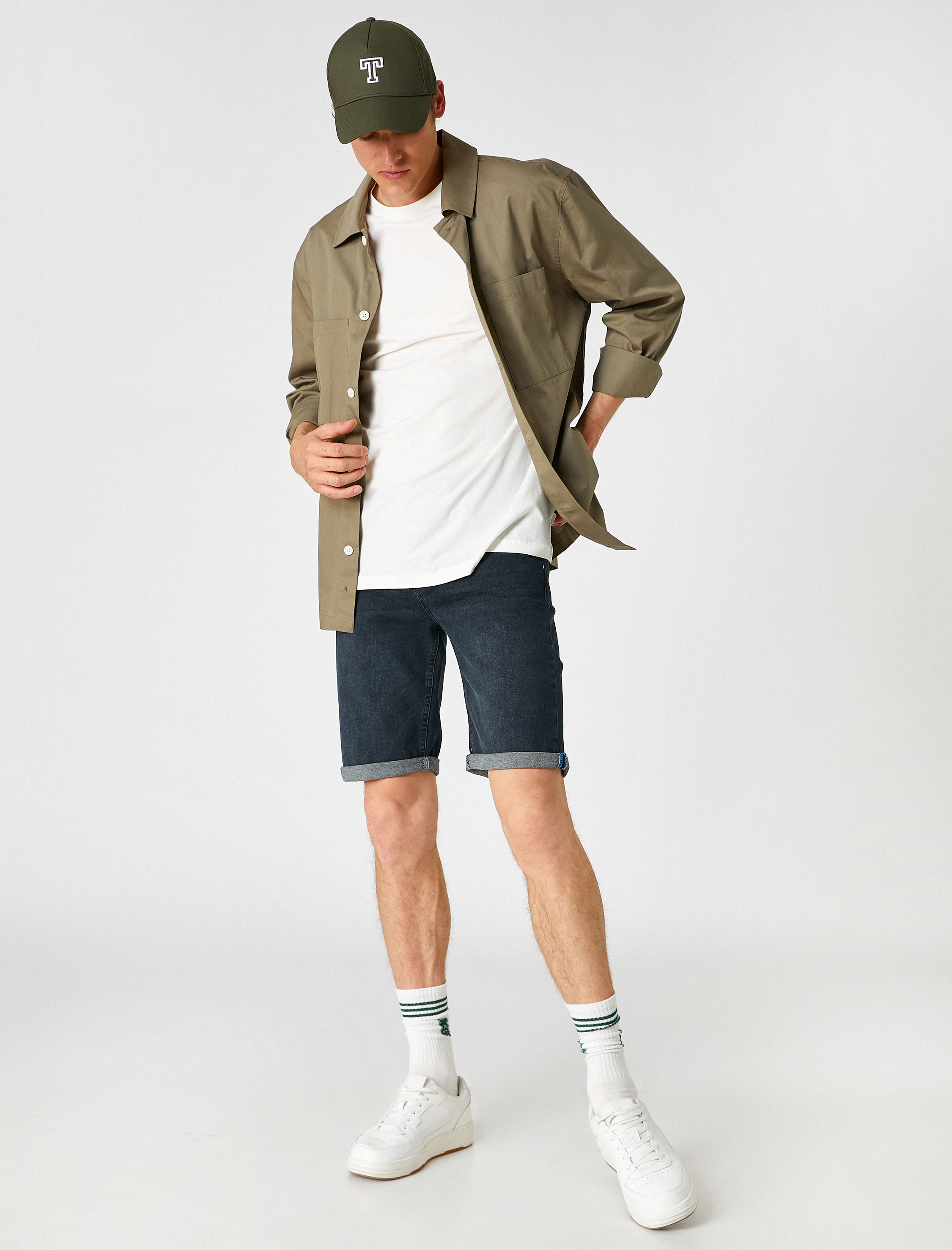   Kot Şort Katlamalı