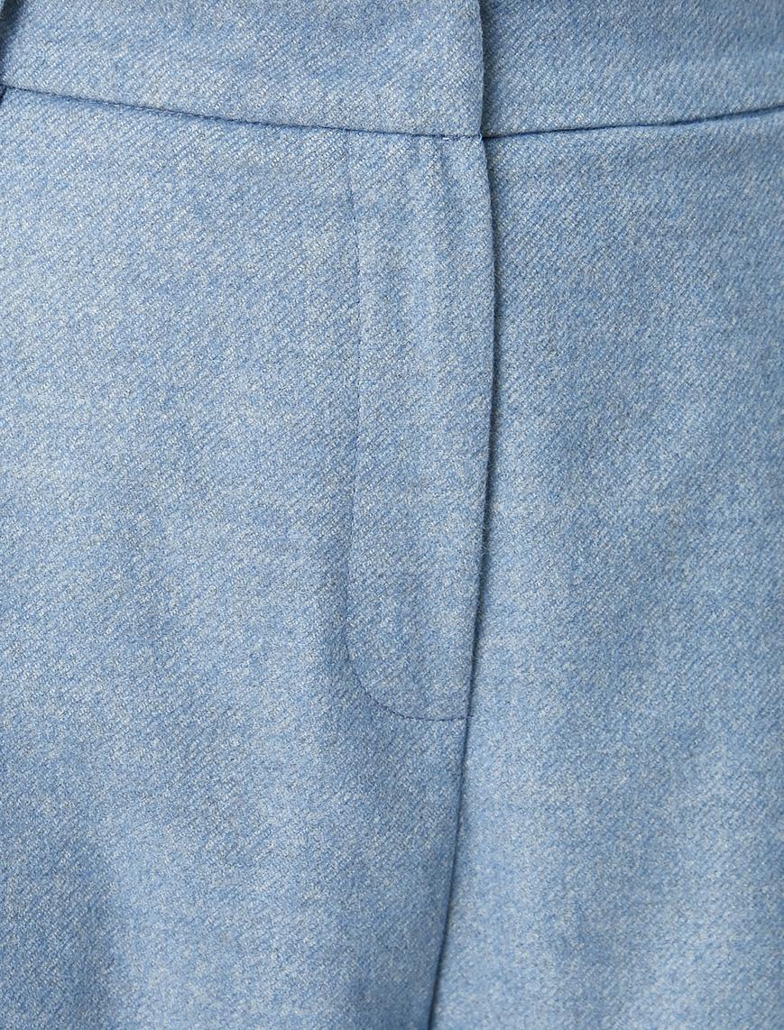  Geniş Paça Pileli Pantolon